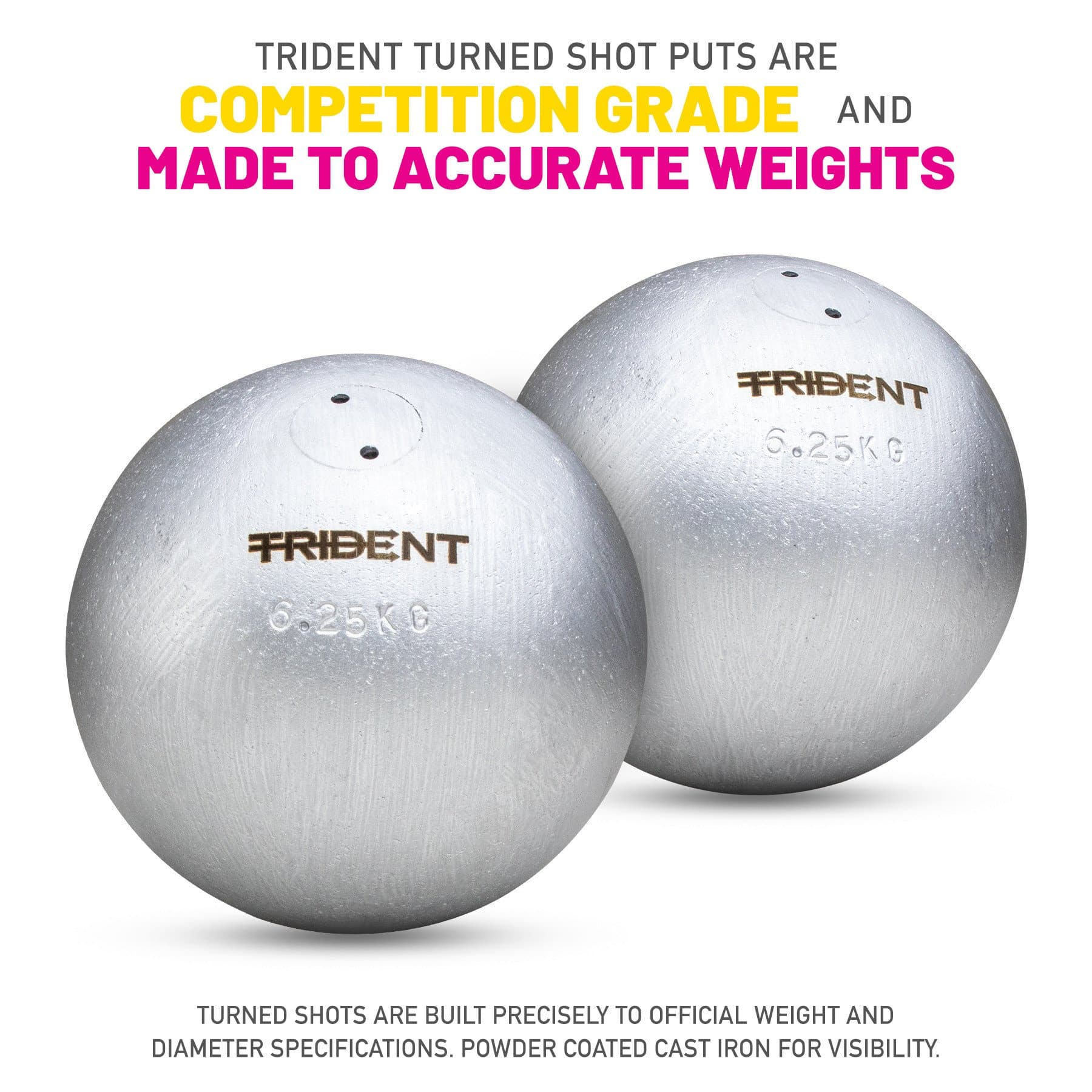 Trident Turned Shot Put - 6.25kg - Image 2