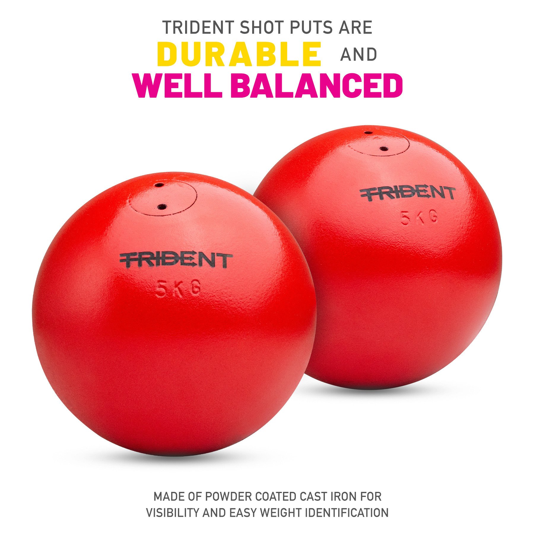 Trident Shot Put - 5kg - Image 2
