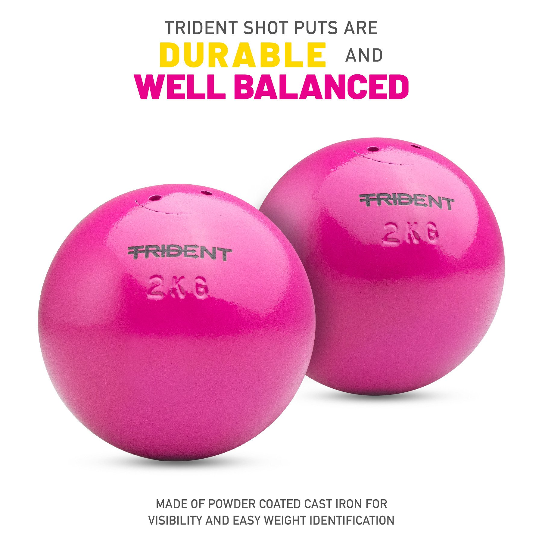Trident Shot Put - 2kg - Image 2