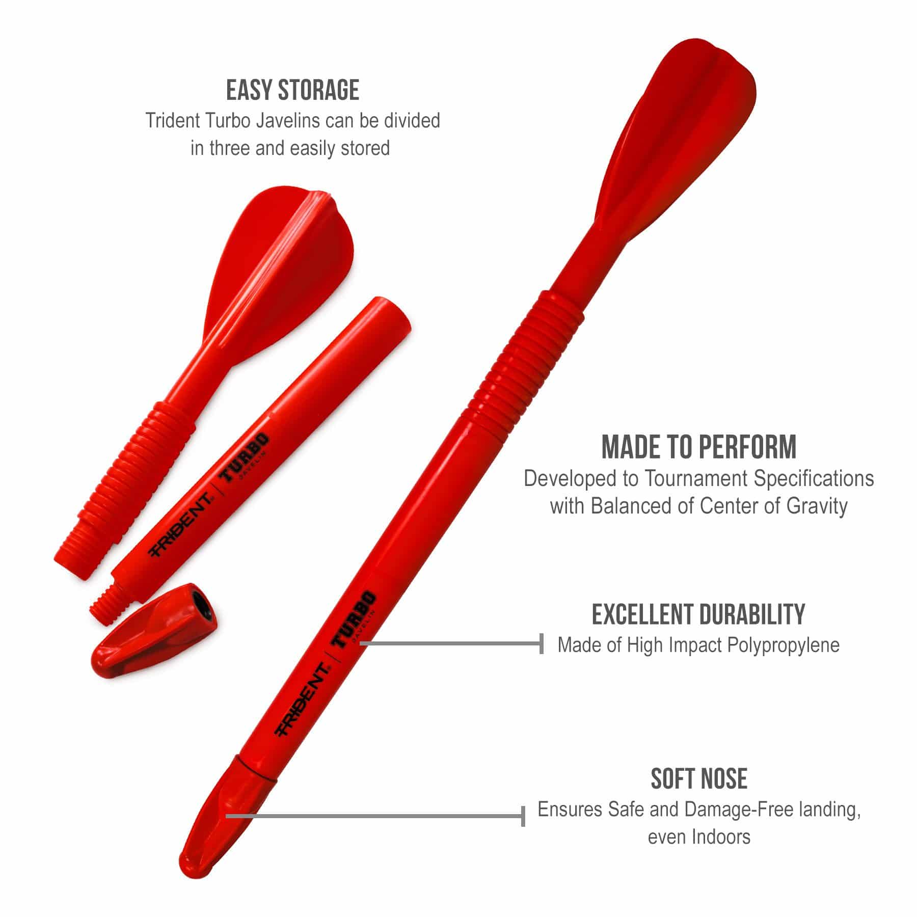 Trident Turbo Javelin - Red (300, 400g) - Image 3