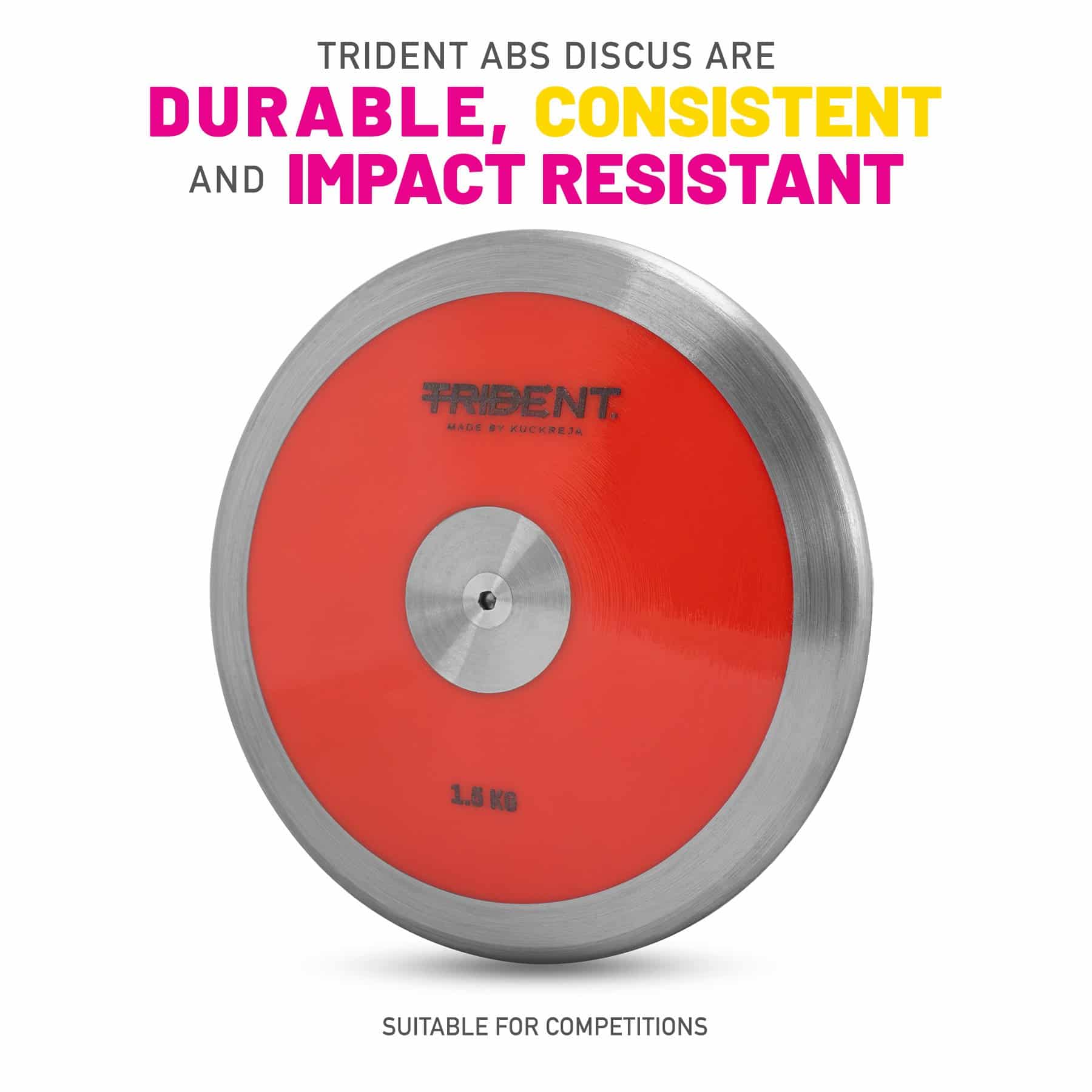 Trident ABS Tournament Discus - 1.50kg - Image 2