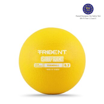 Trident Milestone Softee Low Bounce Foam Ball – Yellow (6.3″)