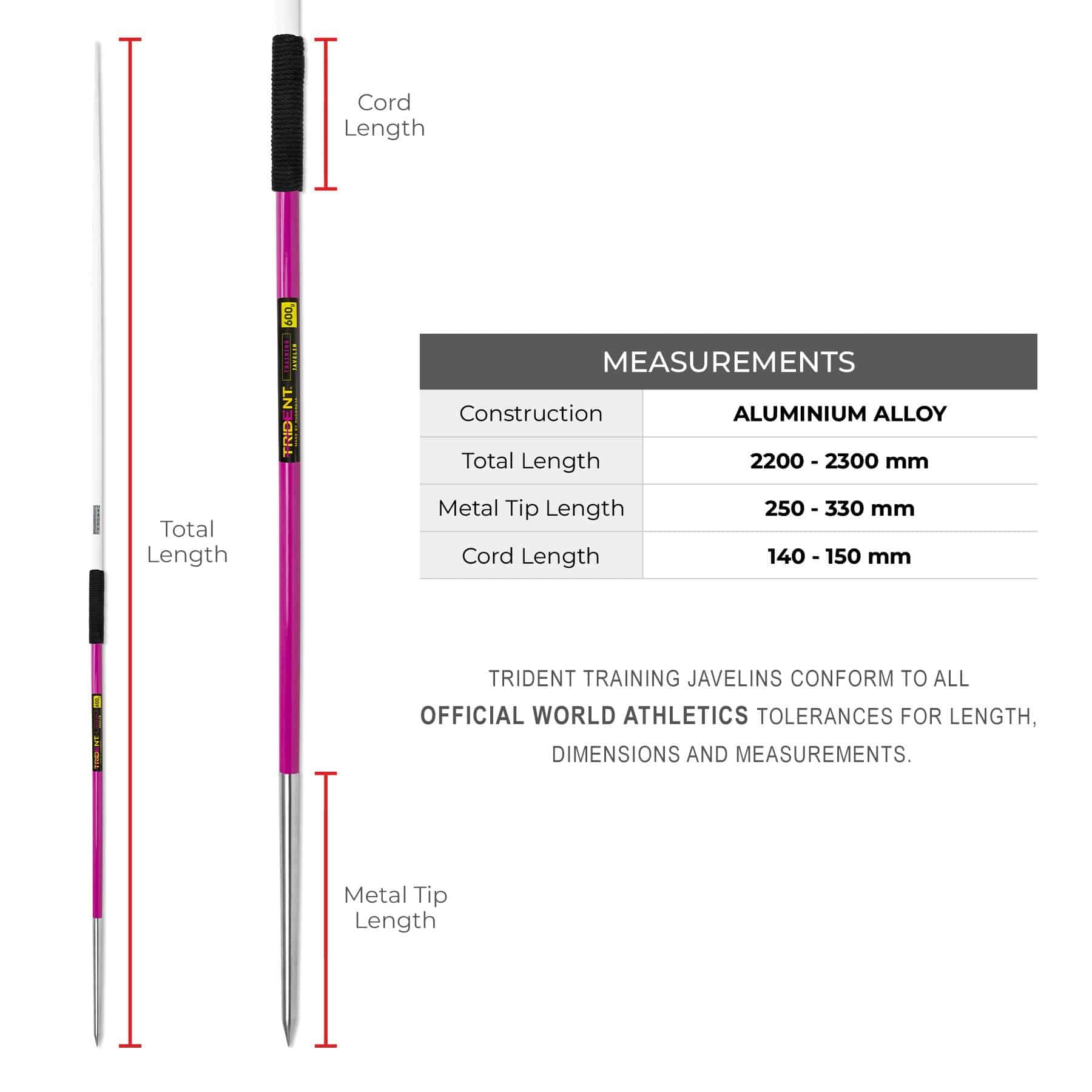 Trident Training Javelin - 600g - Image 3
