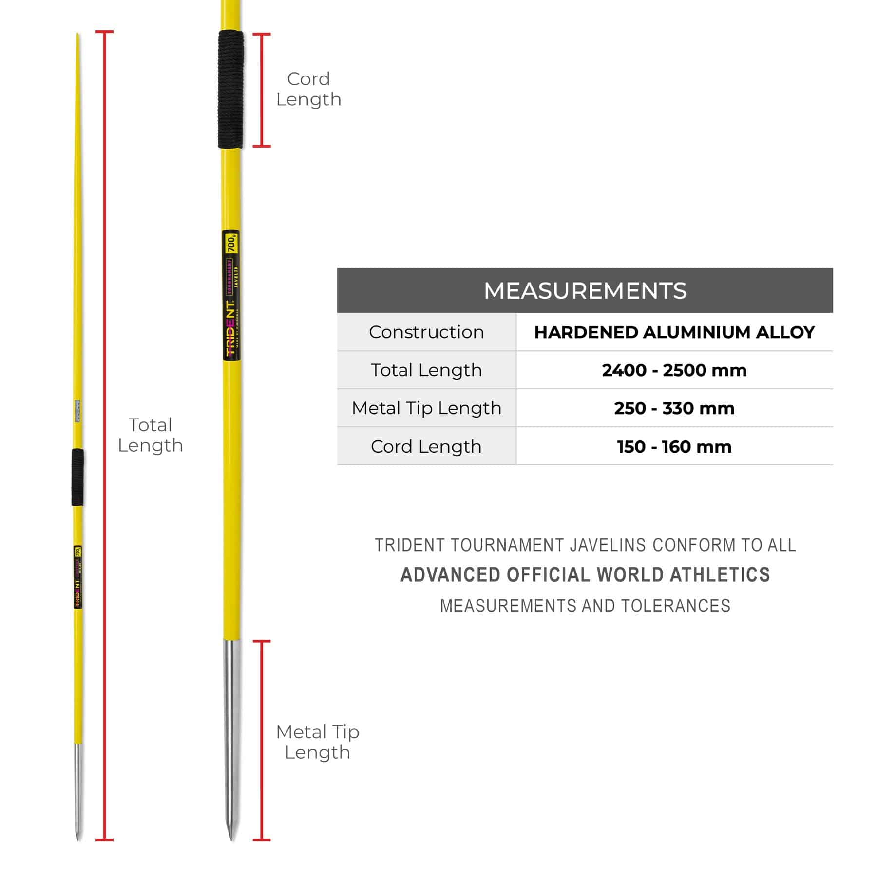 Trident Tournament Javelin - 700g - Image 3
