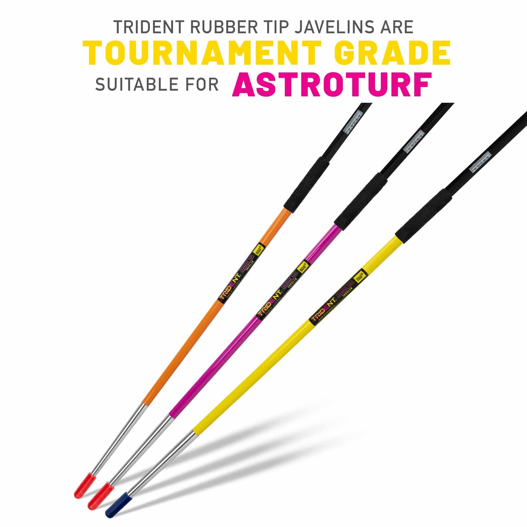 Trident Rubber Tip Javelin - 500g - Image 2