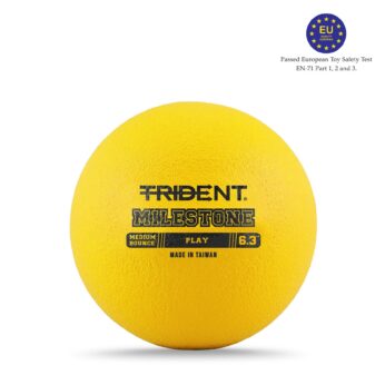 Trident Milestone Play Foam Ball – Yellow (6.3″)