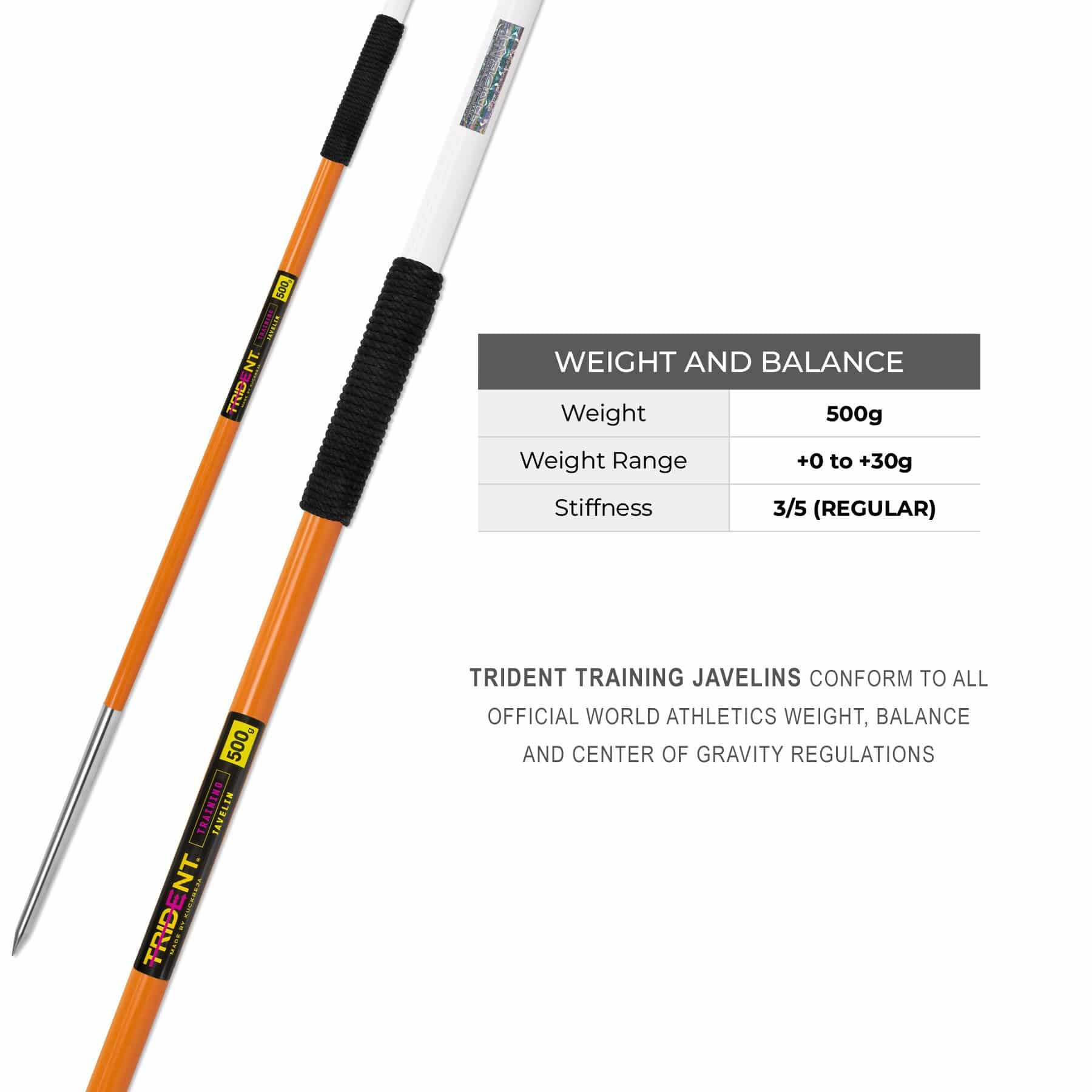 Trident Training Javelin - 500g - Image 4