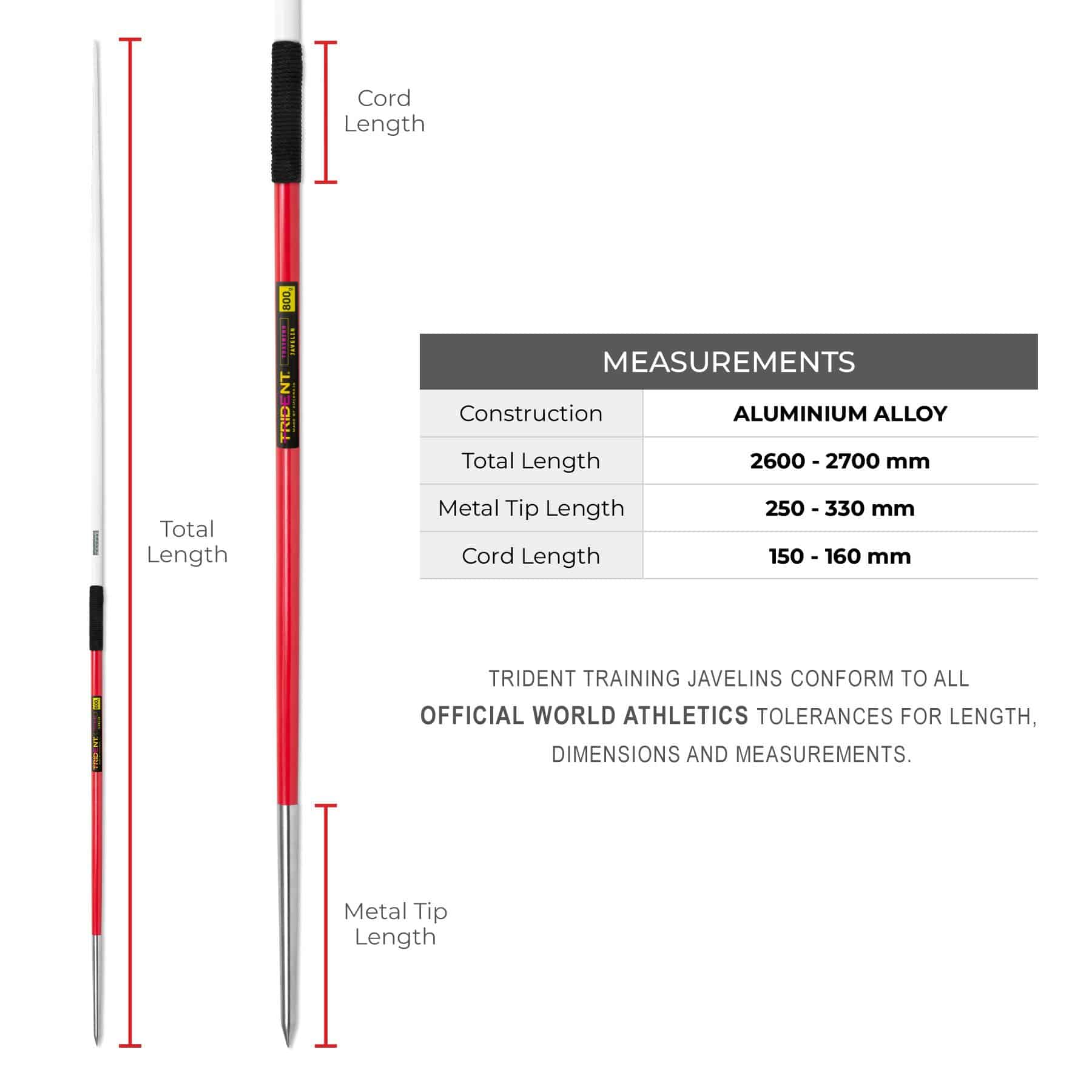 Trident Training Javelin - 800g - Image 3