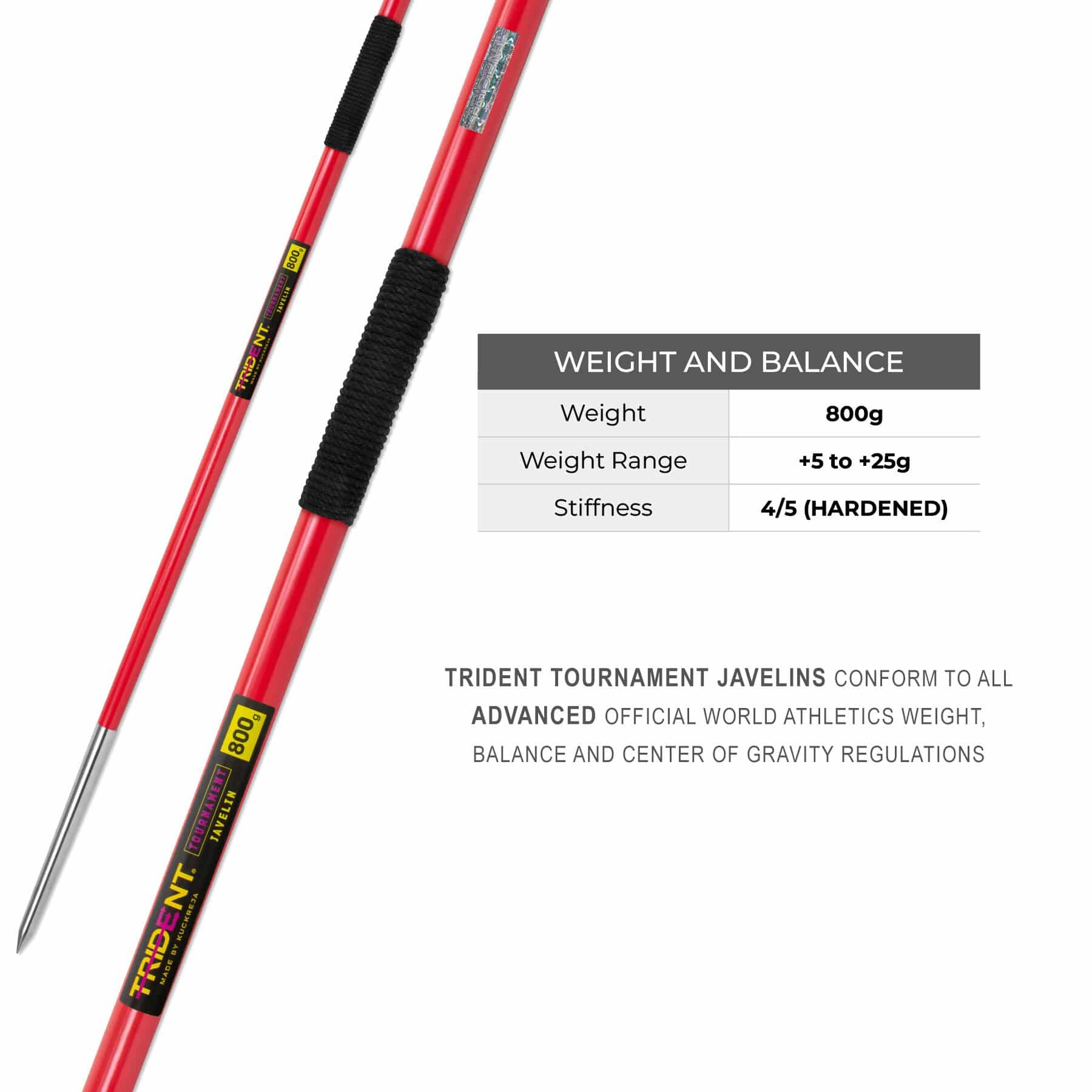 Trident Tournament Javelin - 800g - Image 4
