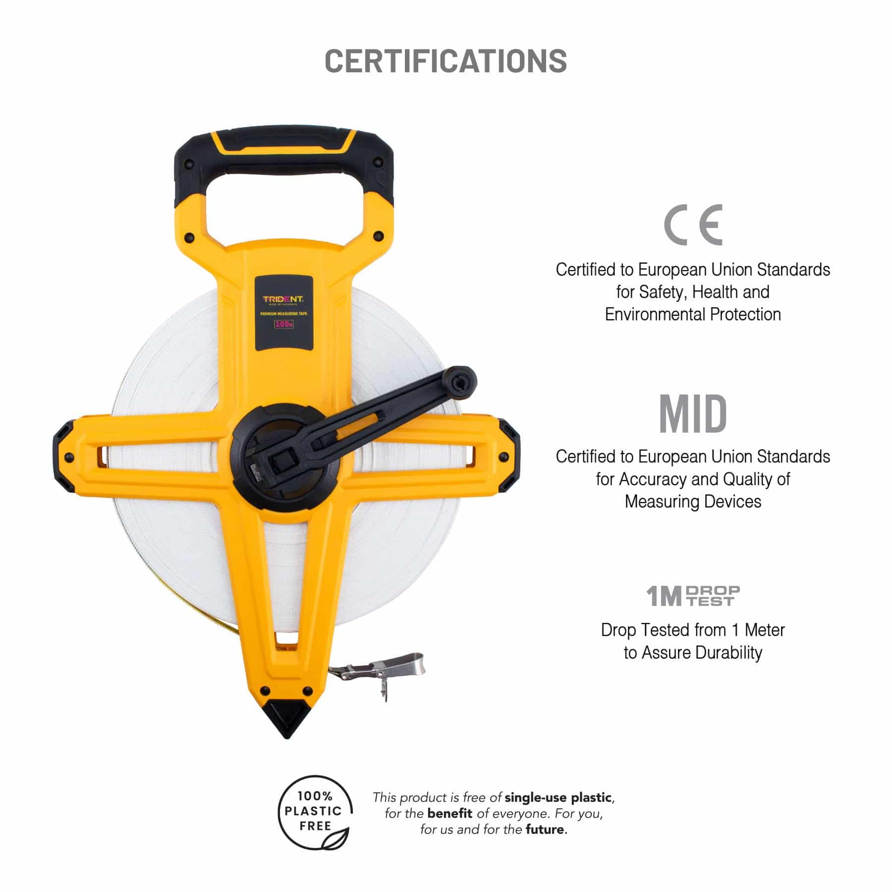 Trident Premium Measuring Tape - 100m - Image 4