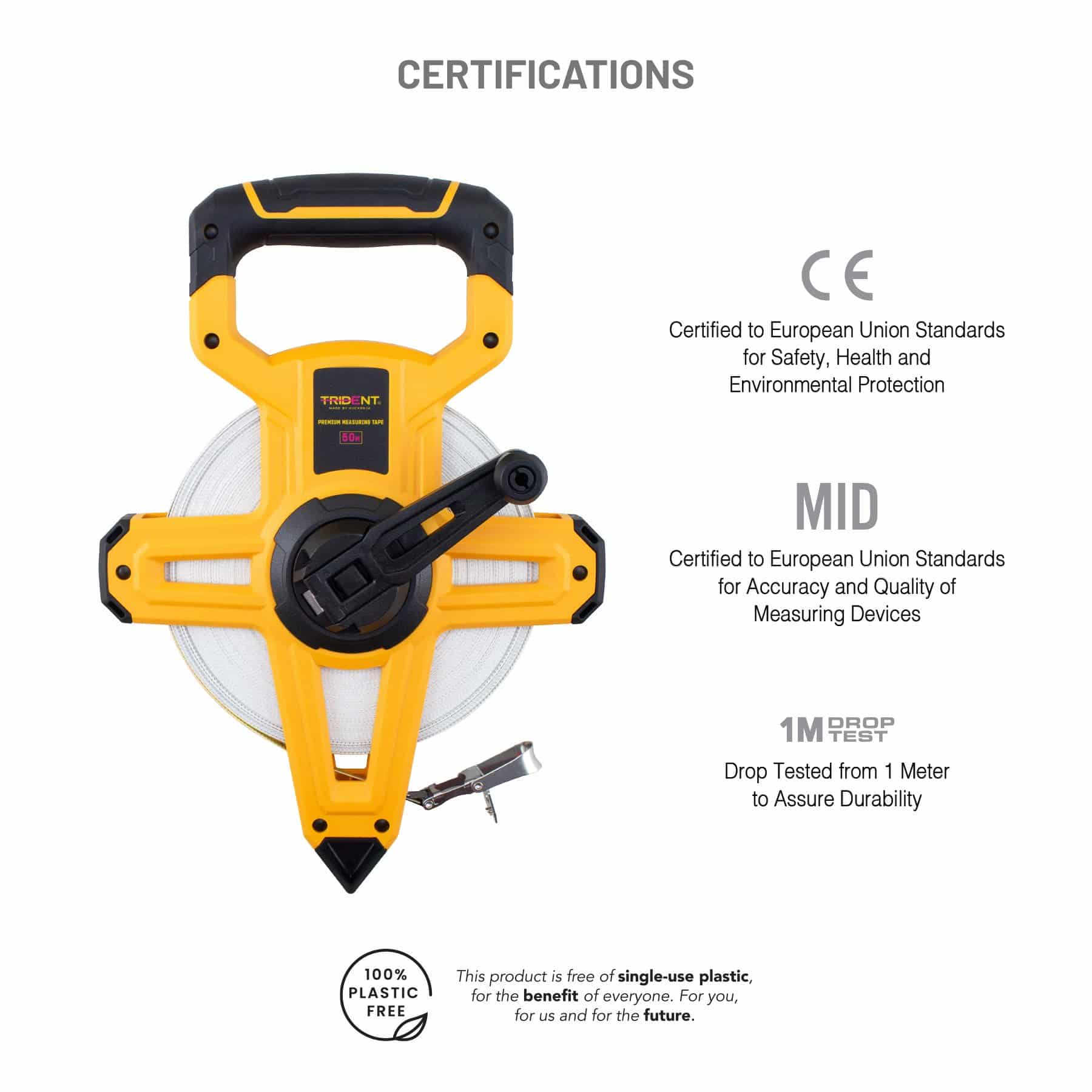 Trident Premium Measuring Tape - 50m - Image 4