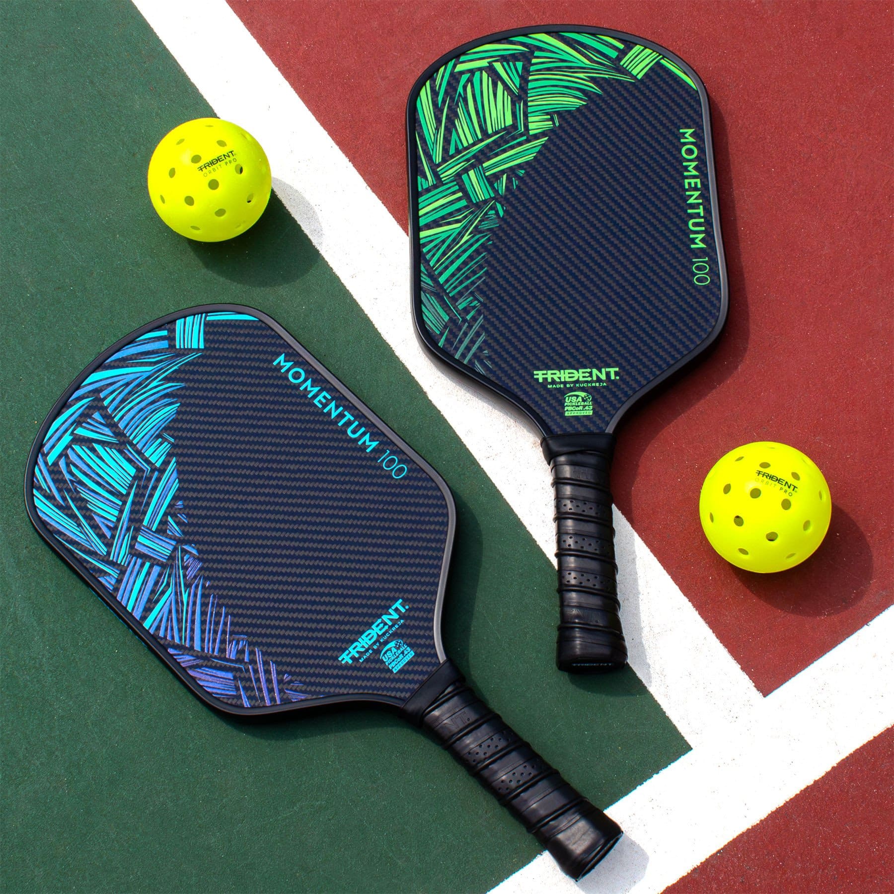 Trident Momentum 100 Pickleball Paddle - Electric Jade (USAP Approved) - Image 7