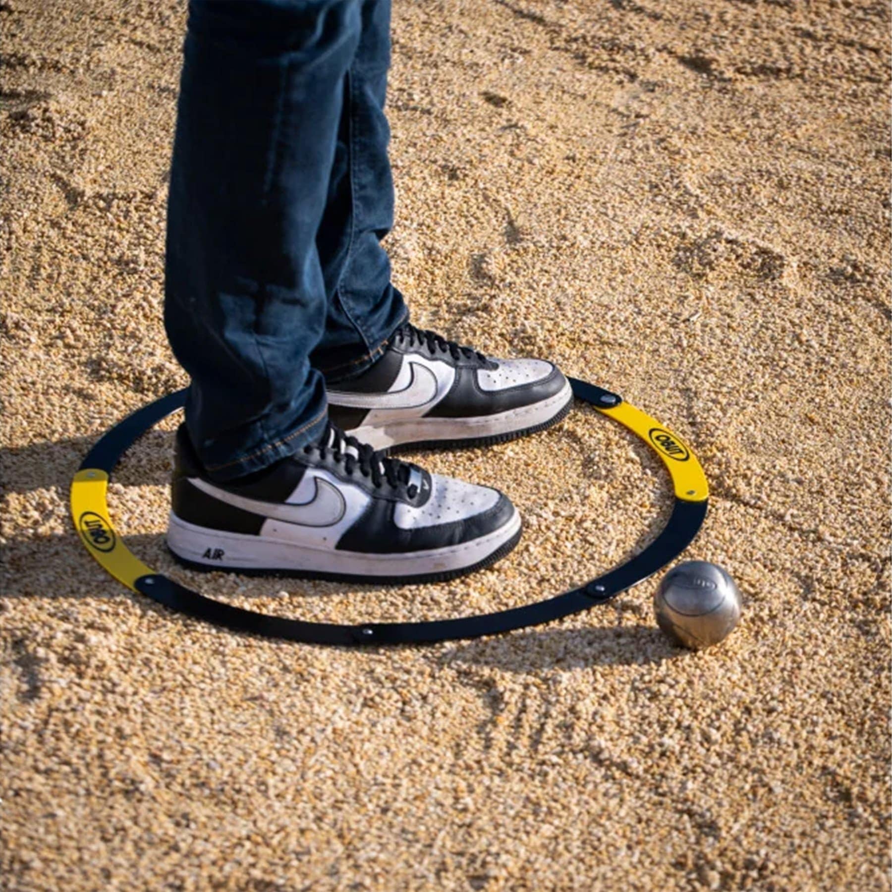 Obut Petanque Folding Circle - Yellow/Black - Image 7
