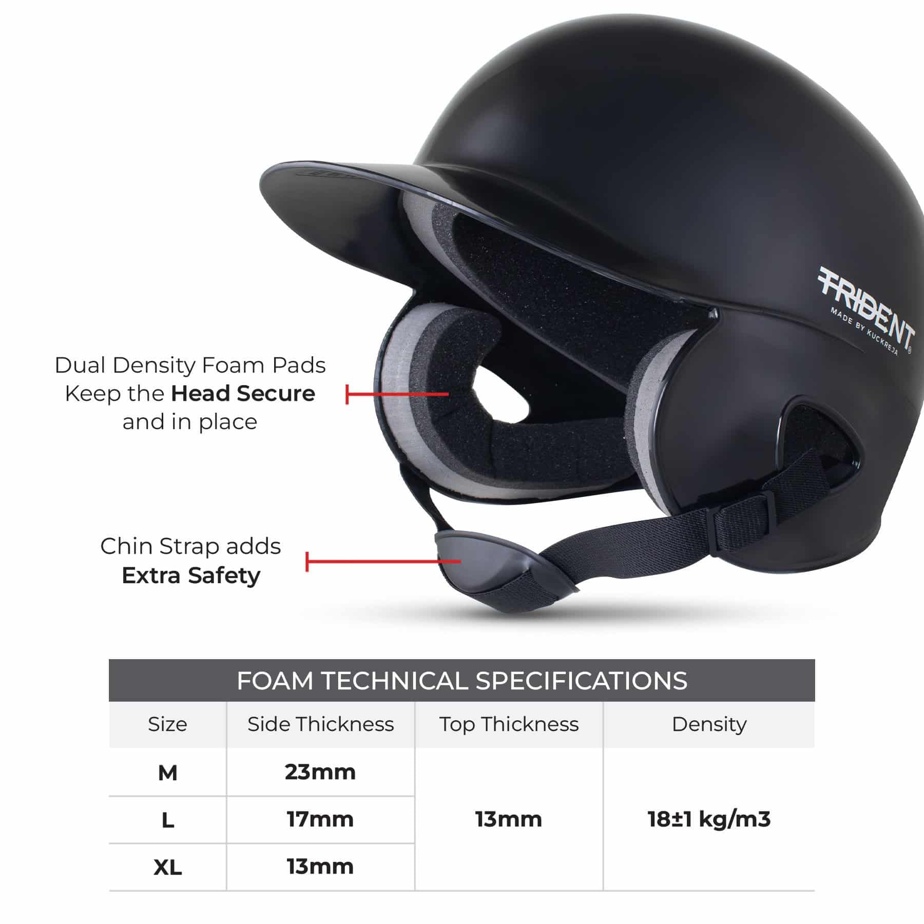 Trident Milestone Softball Batting Helmet - Image 3