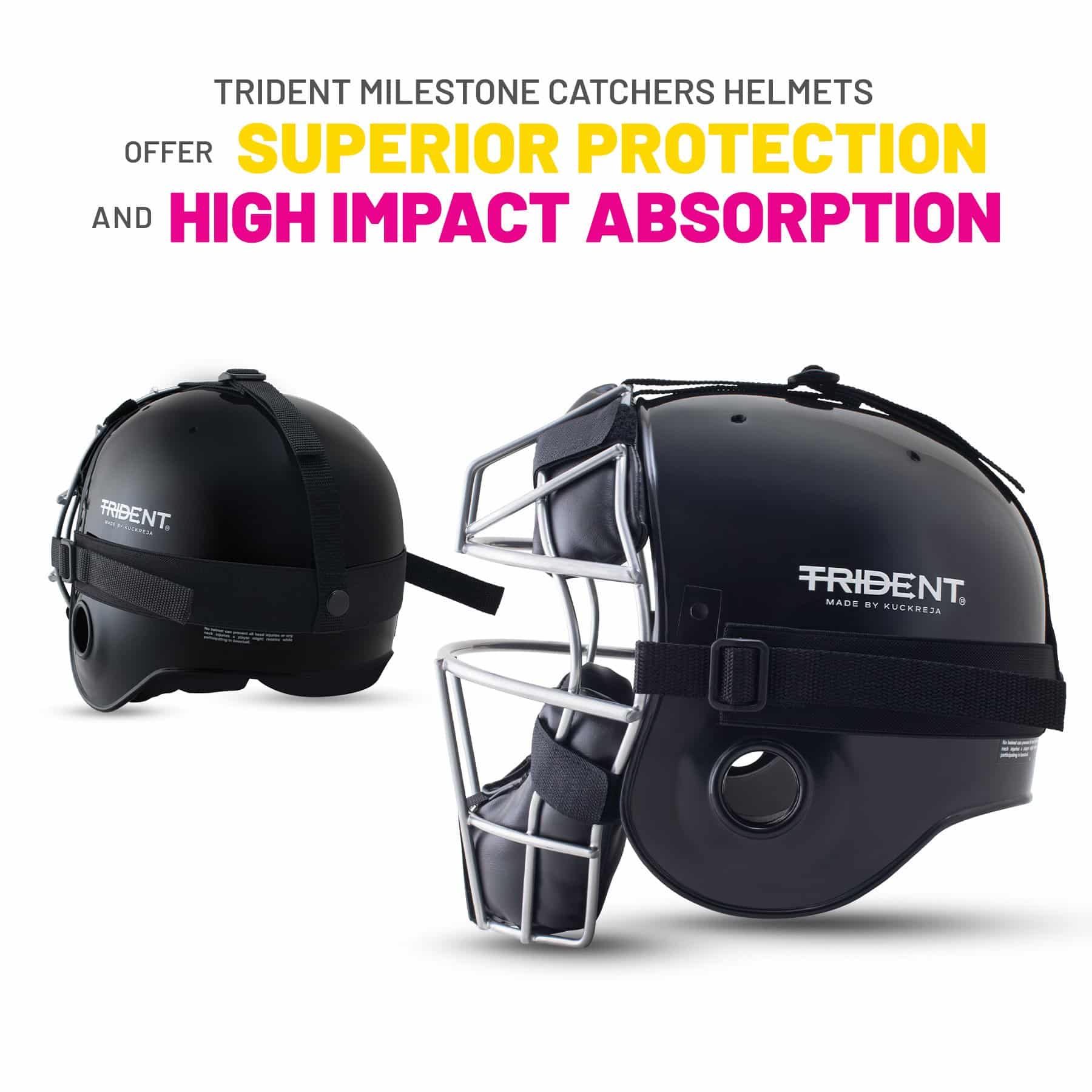 Trident Milestone Softball Catchers Helmet - Image 2