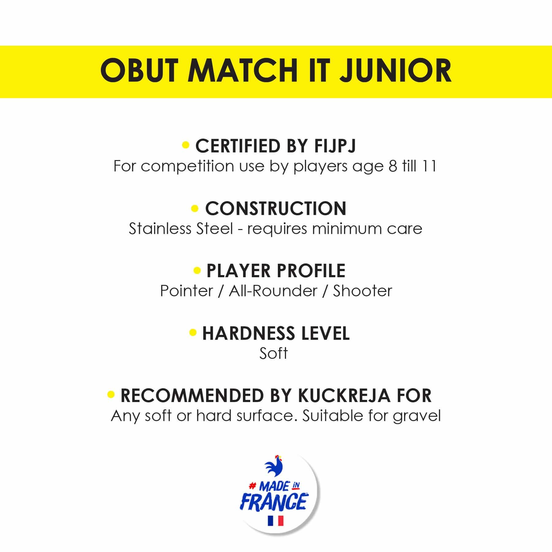 Obut Petanque Boules Match IT Junior - Minimes - Image 4