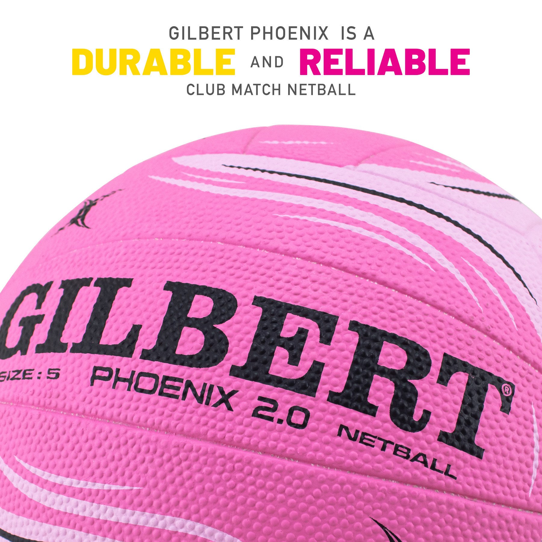 Gilbert Phoenix Match Netball - Pastel (Size 5, 4) - Image 2