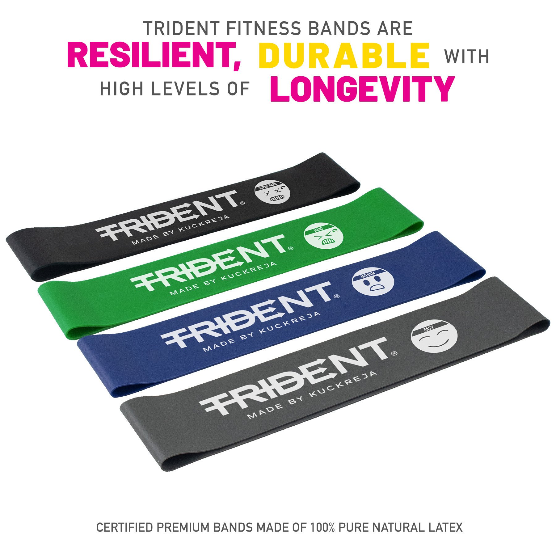 Trident Fitness Band Ring - Hard (15-20kg) - Image 2