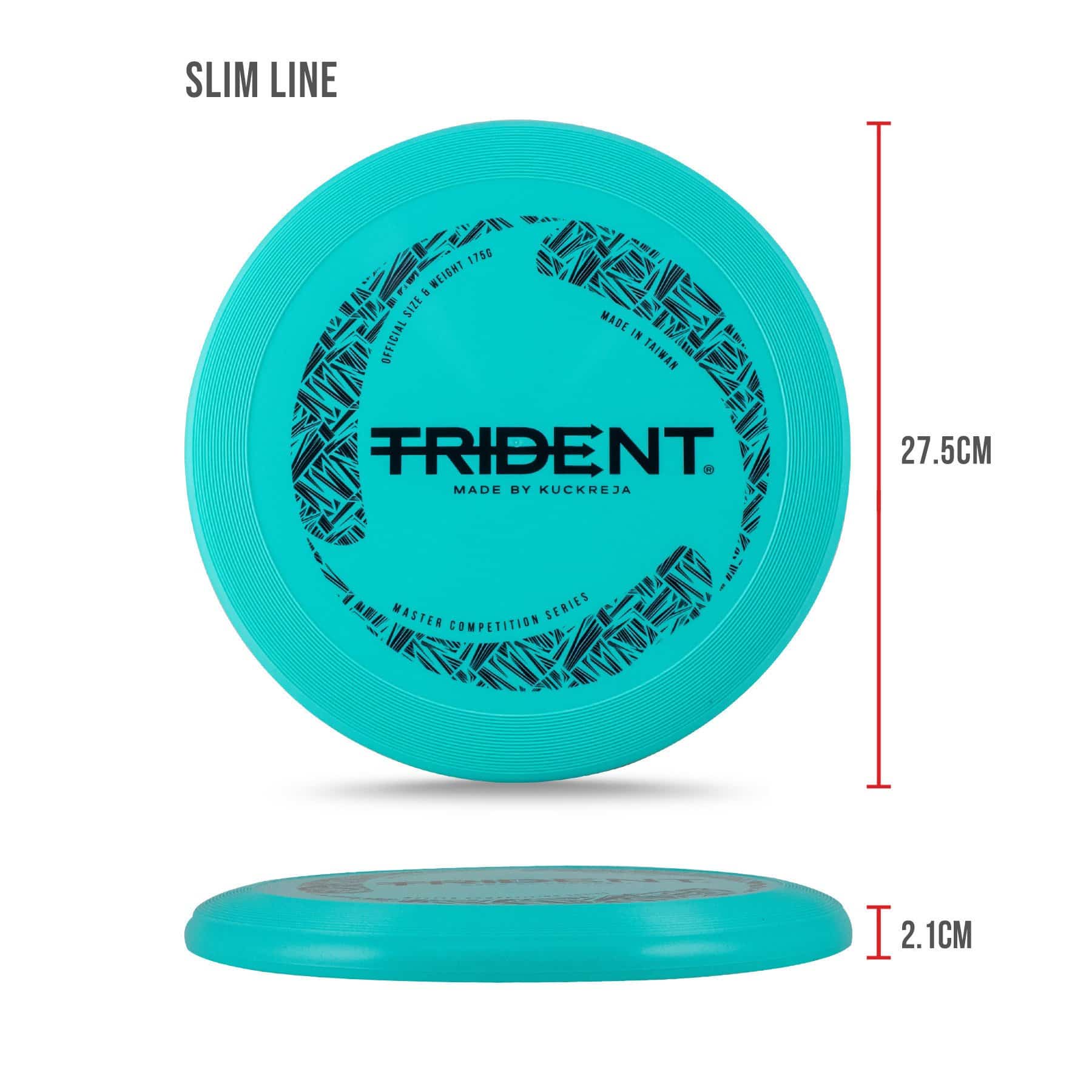 Trident Frisbee 175g - Turquoise (Regular/Slimline) - Image 6