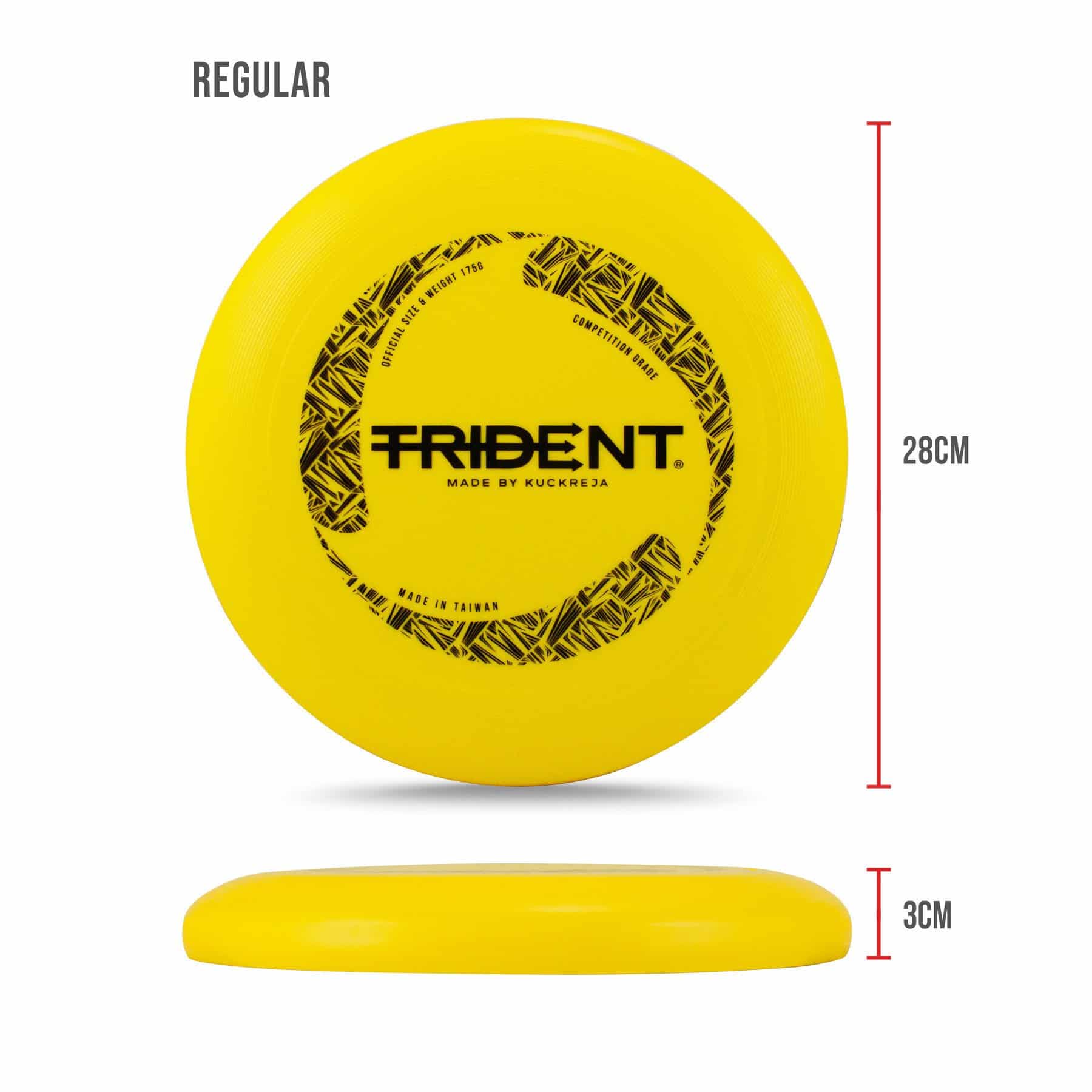 Trident Frisbee 175g - Yellow (Regular/Slimline) - Image 5