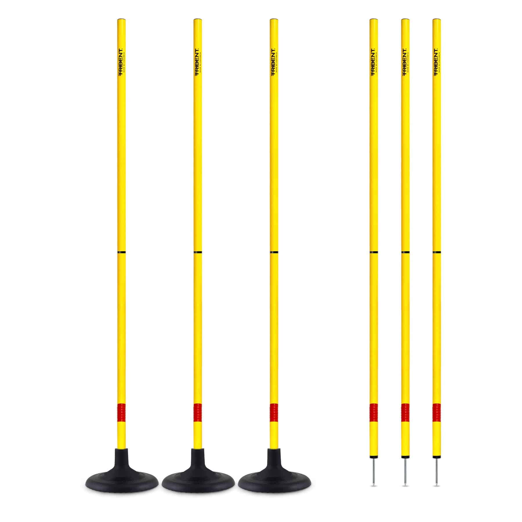 Trident Two-Piece Slalom Pole with Spring – Yellow - Image 6