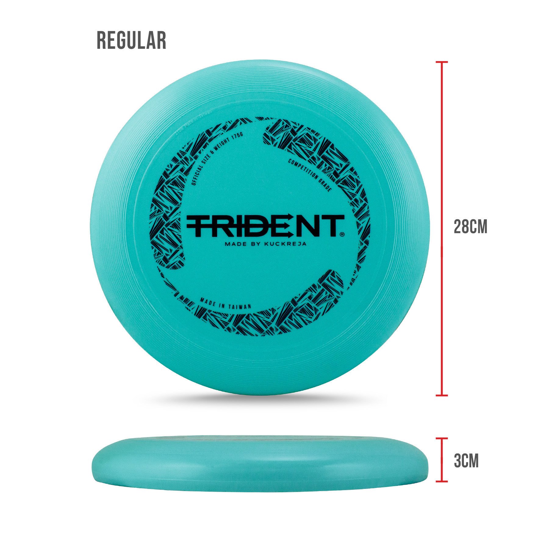 Trident Frisbee 175g - Turquoise (Regular/Slimline) - Image 5