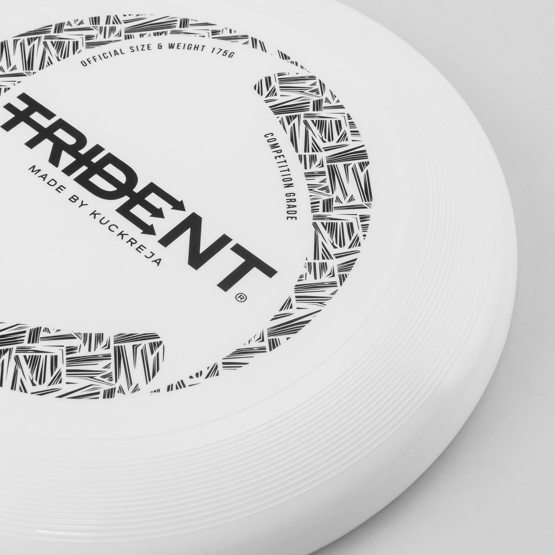 Trident Frisbee 175g - White (Regular/Slimline) - Image 3
