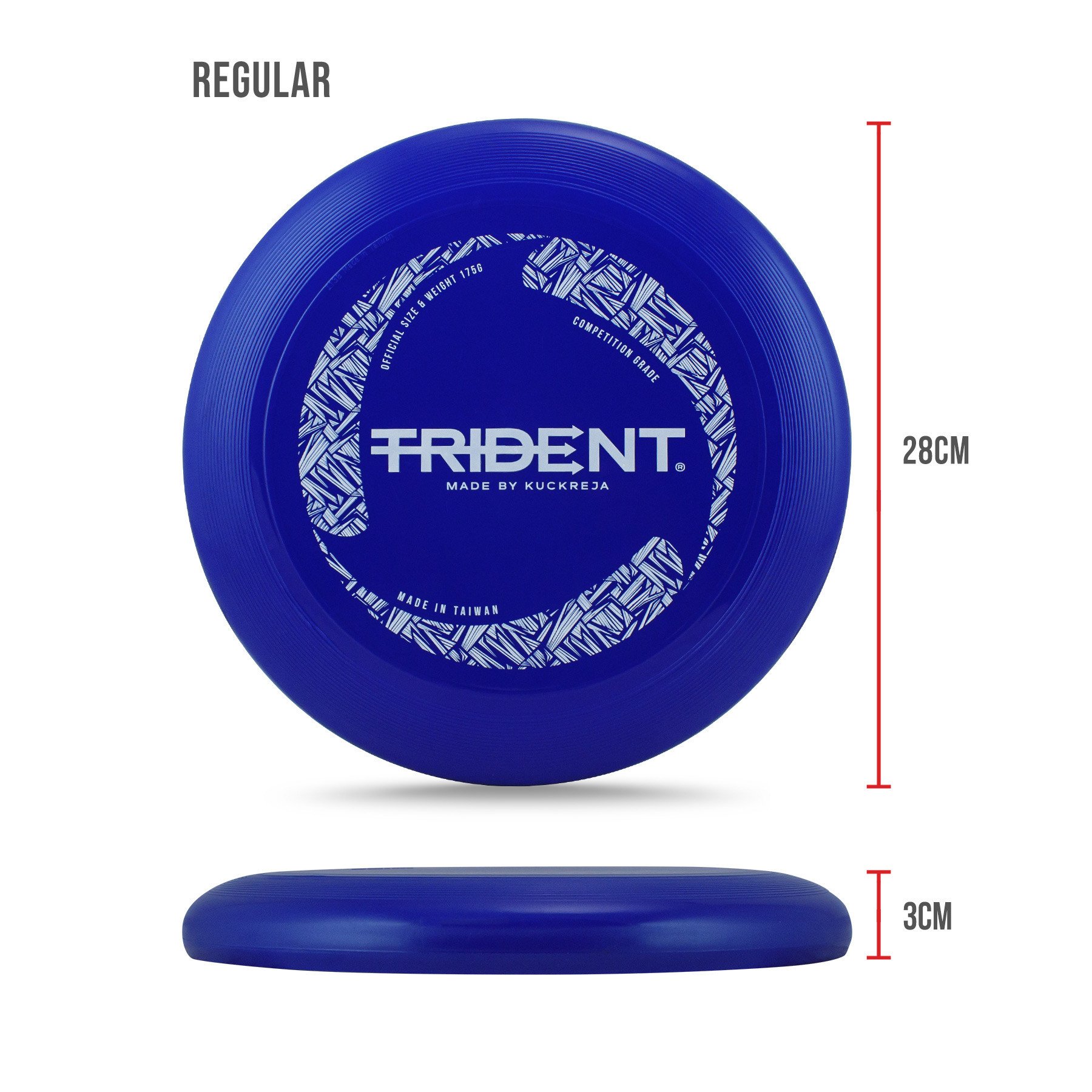Trident Frisbee 175g - Reflex Blue (Regular/Slimline) - Image 5