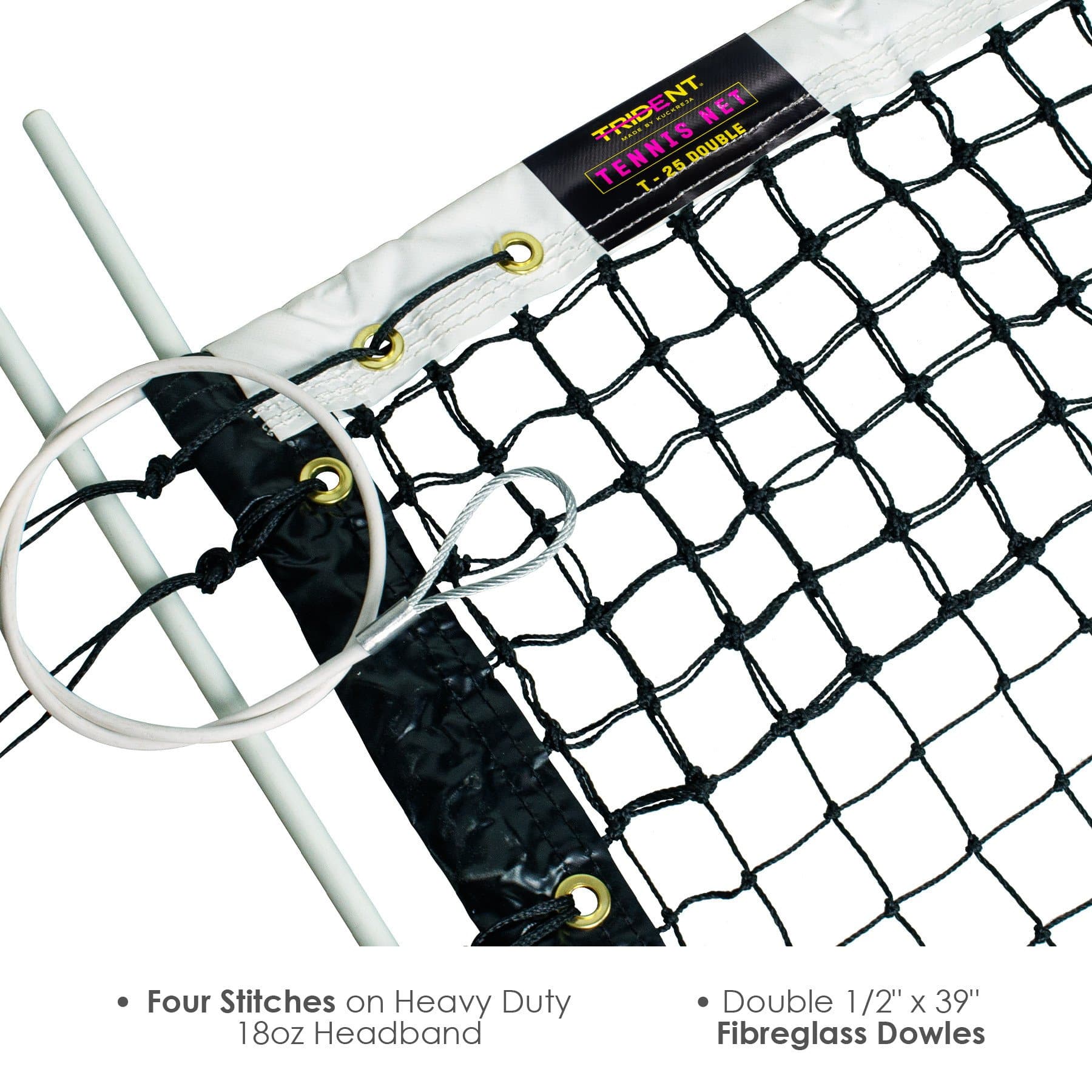 Trident T-25D Tennis Net - Image 5