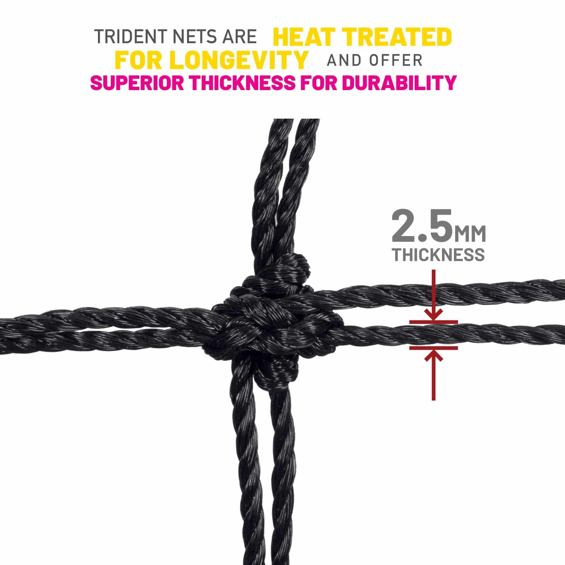 Trident T-25D Tennis Net - Image 2