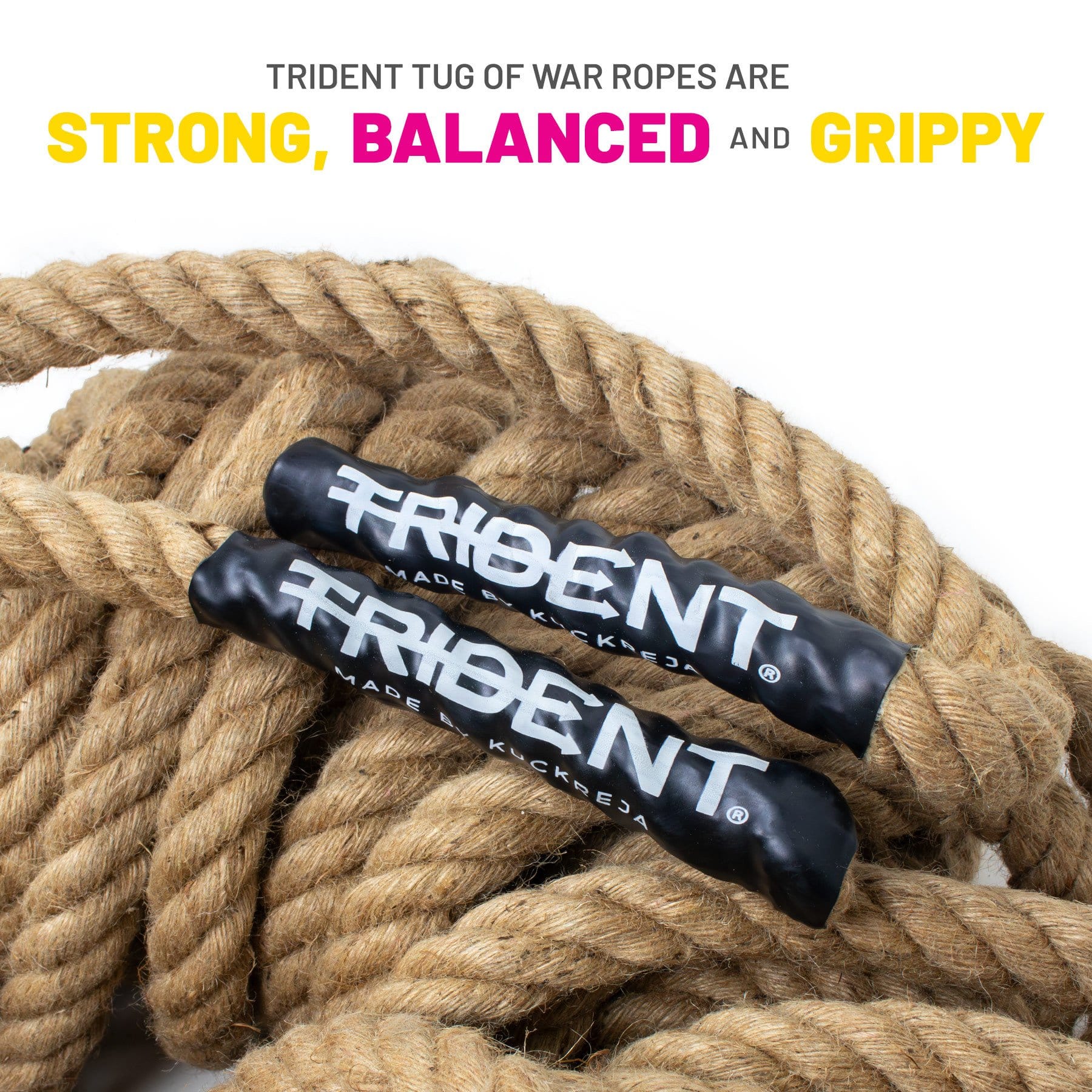 Trident Jute Tug of War Rope - 43m / 140 ft - Image 2