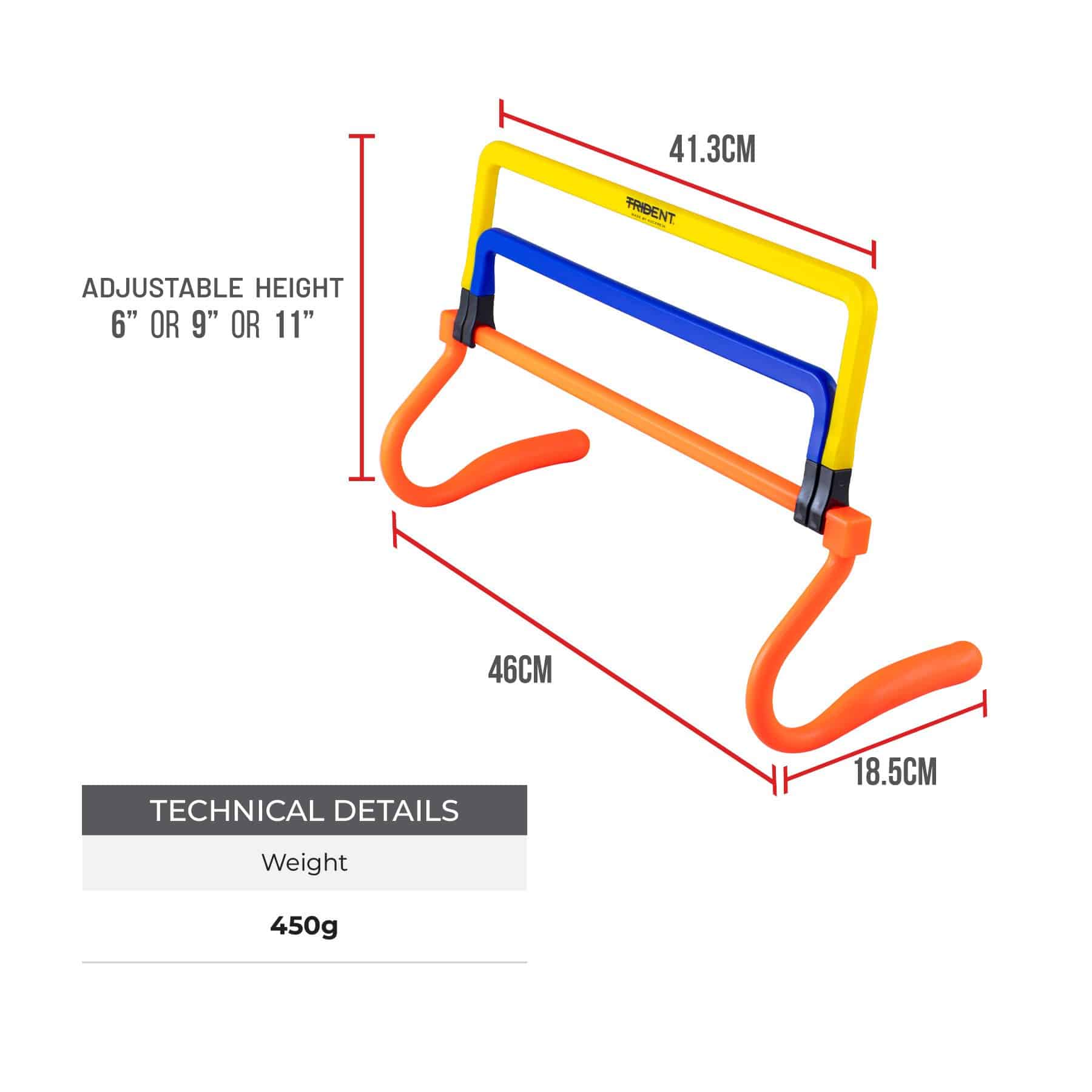 Trident 3 Height Mini Hurdle (6 to 9 to 11") - Image 4