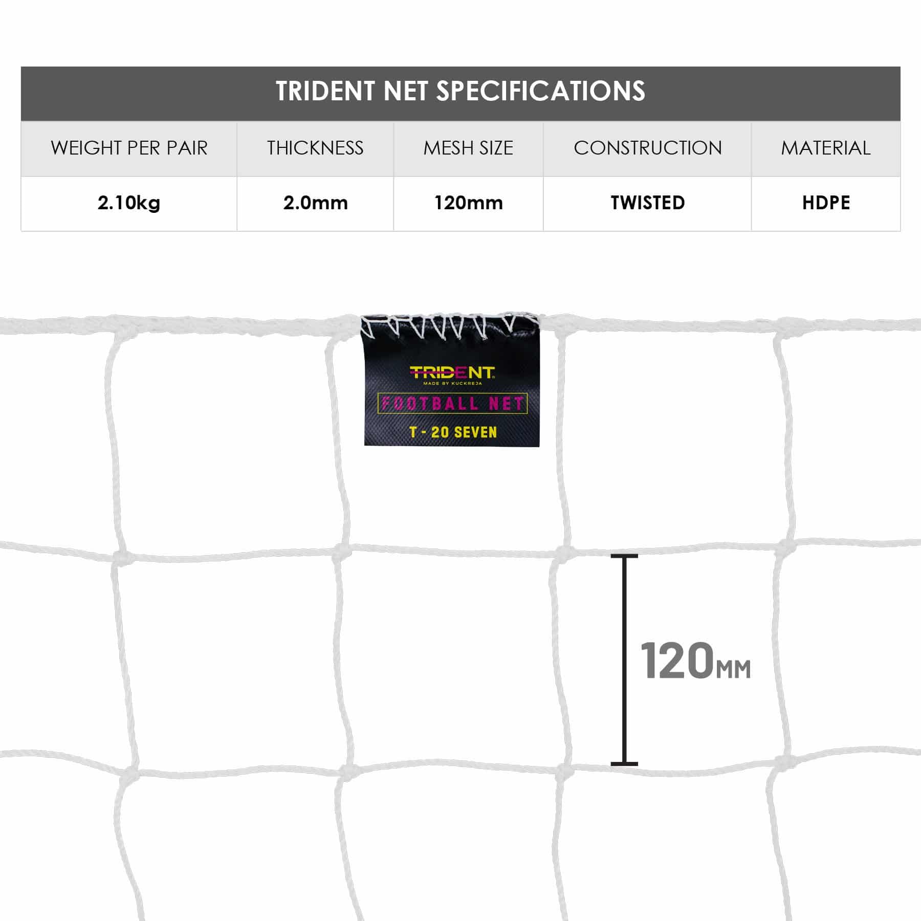 Trident T-20 Seven Junior Football Net (7-a-side) - Image 4