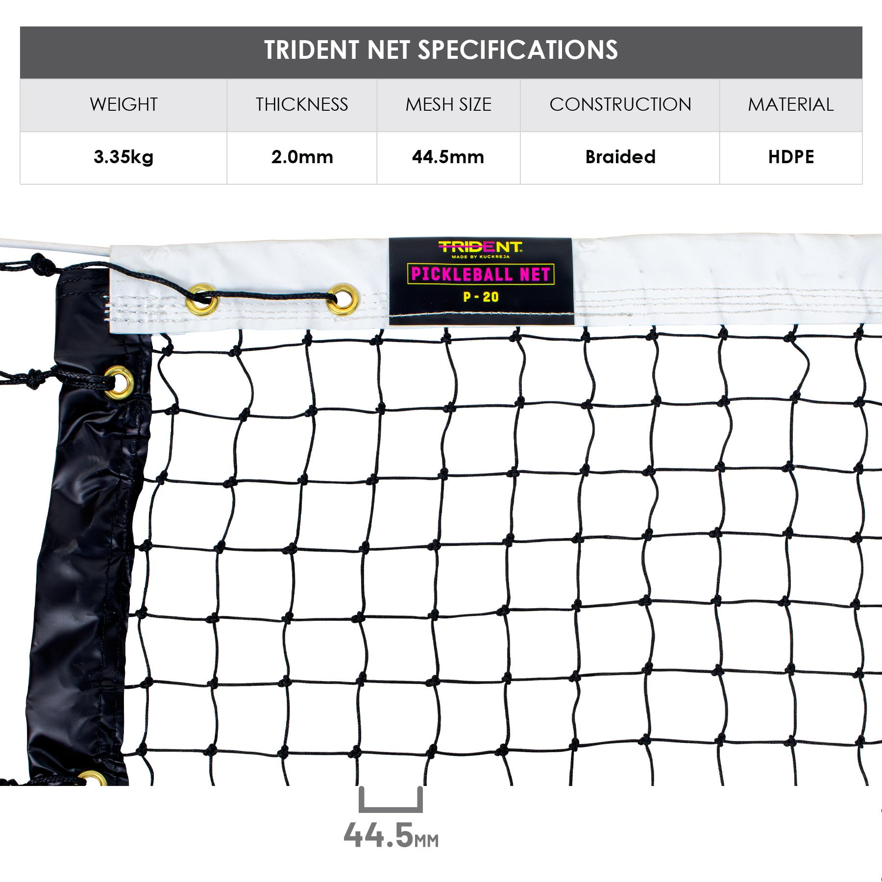 Trident P-20 Pickleball Net - Image 4