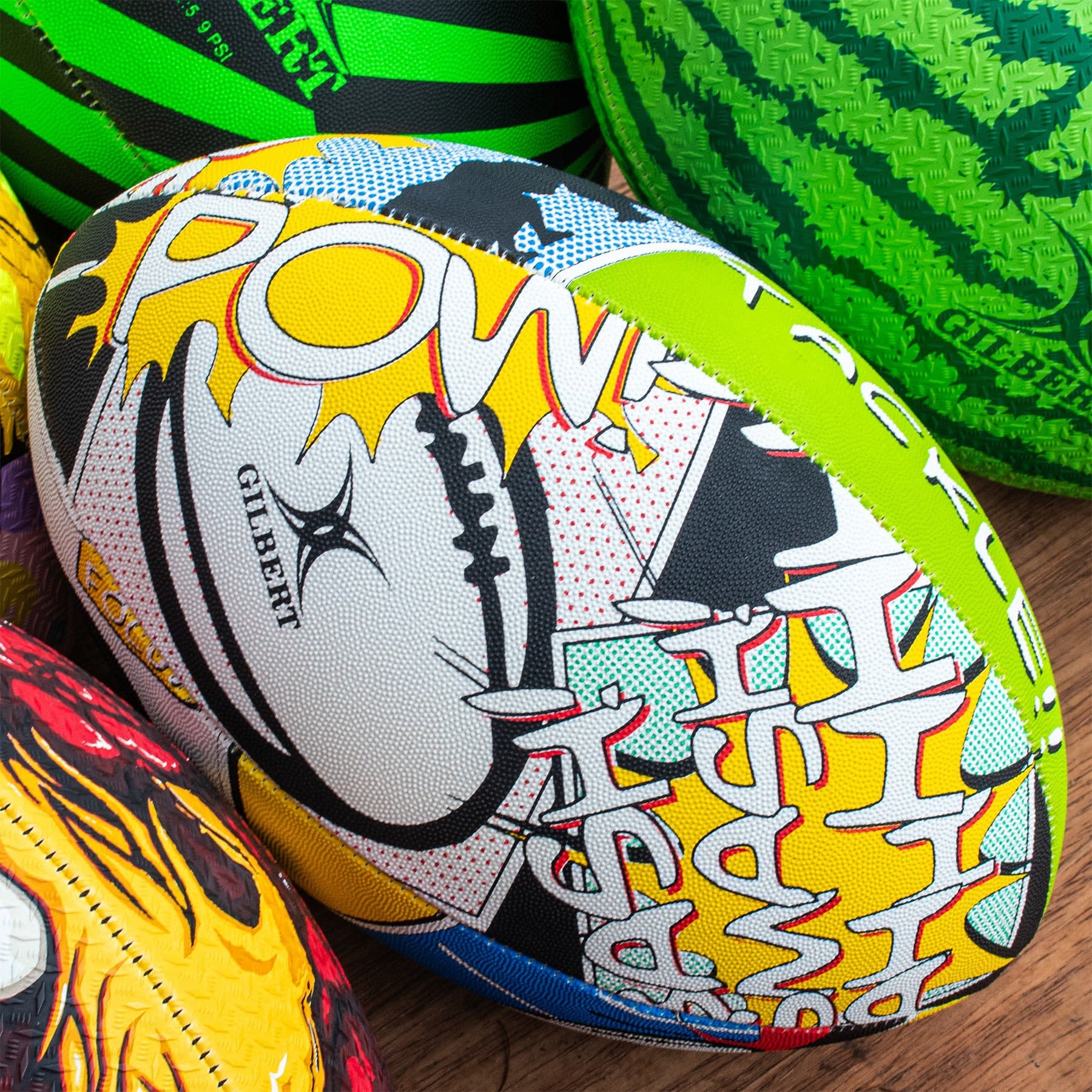 Gilbert Randoms Rugby Ball - Focus (Size 5) - Image 5