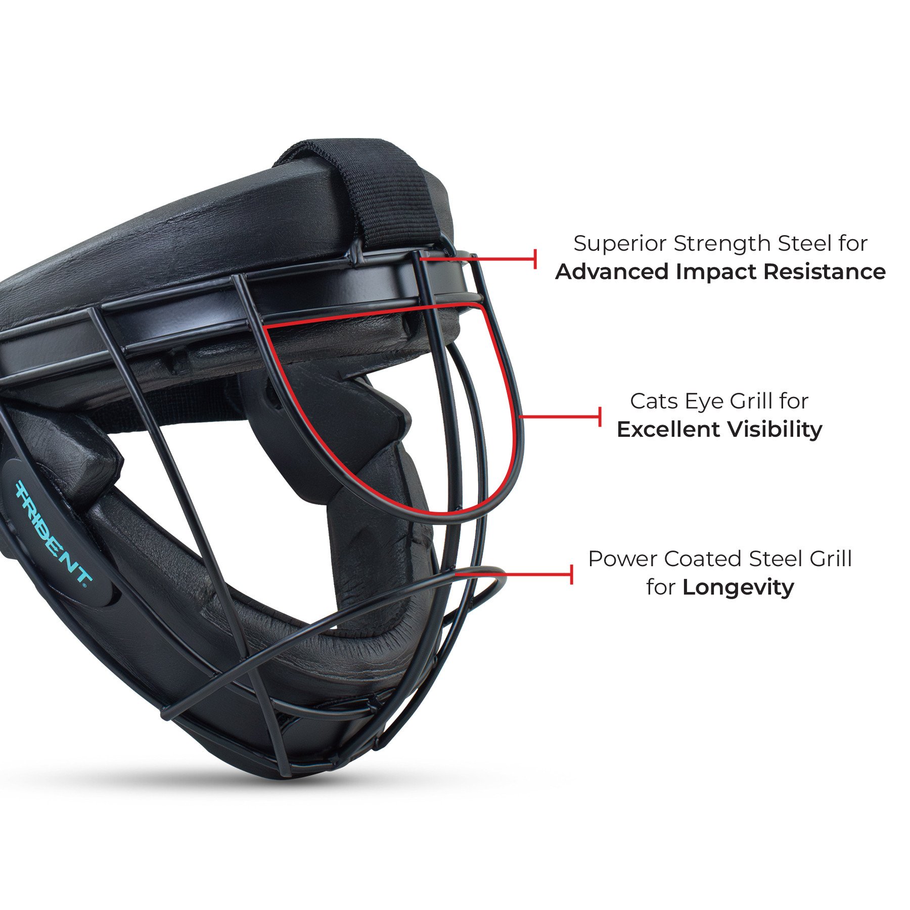 Trident Frontline Penalty Corner Face Mask - Image 3