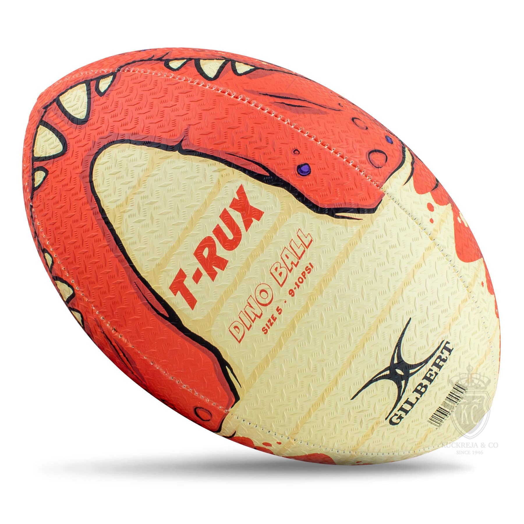 Gilbert Randoms Rugby Ball - T-Rux (Size 5) - Image 3