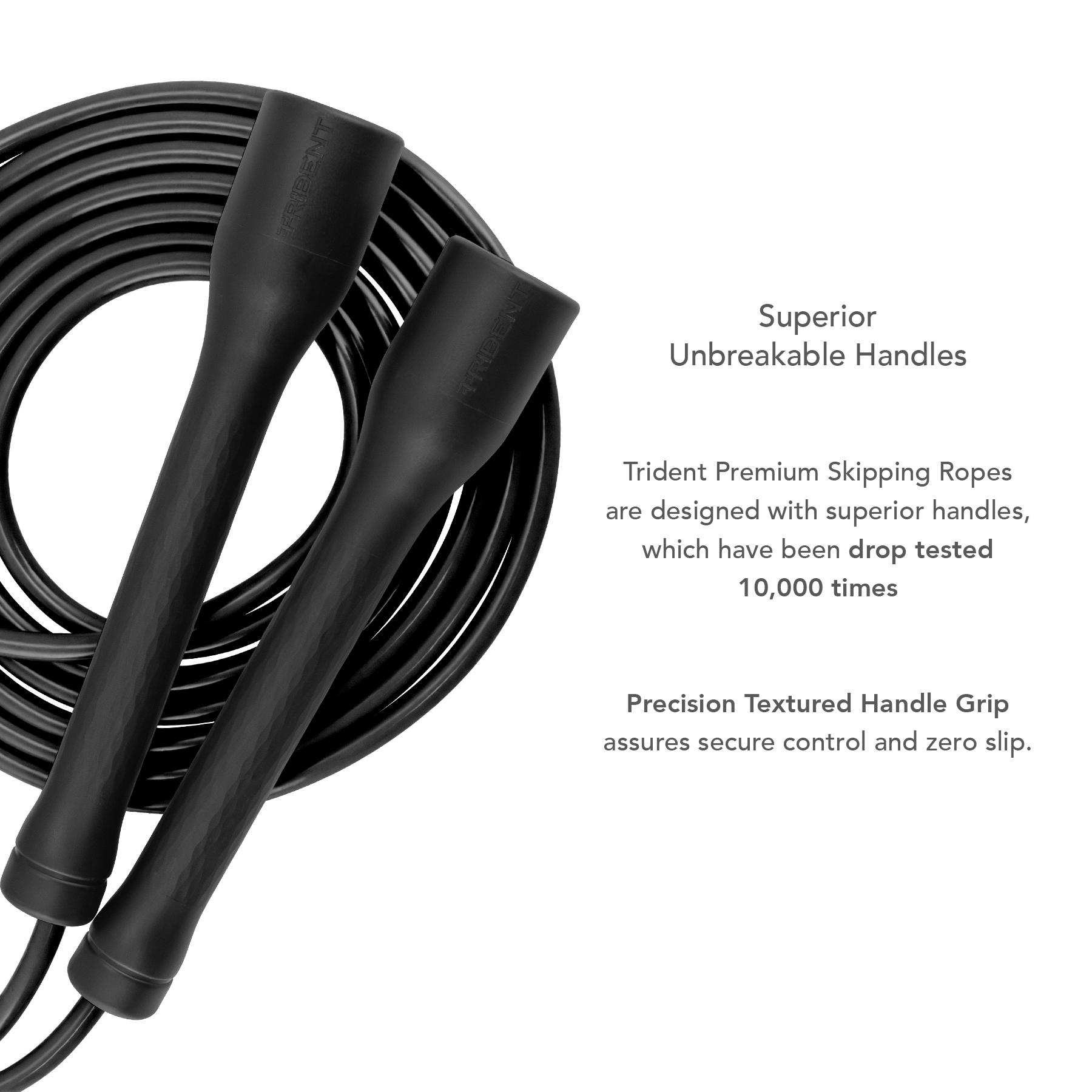 Trident Premium Skipping Rope - Midnight Black - Image 4