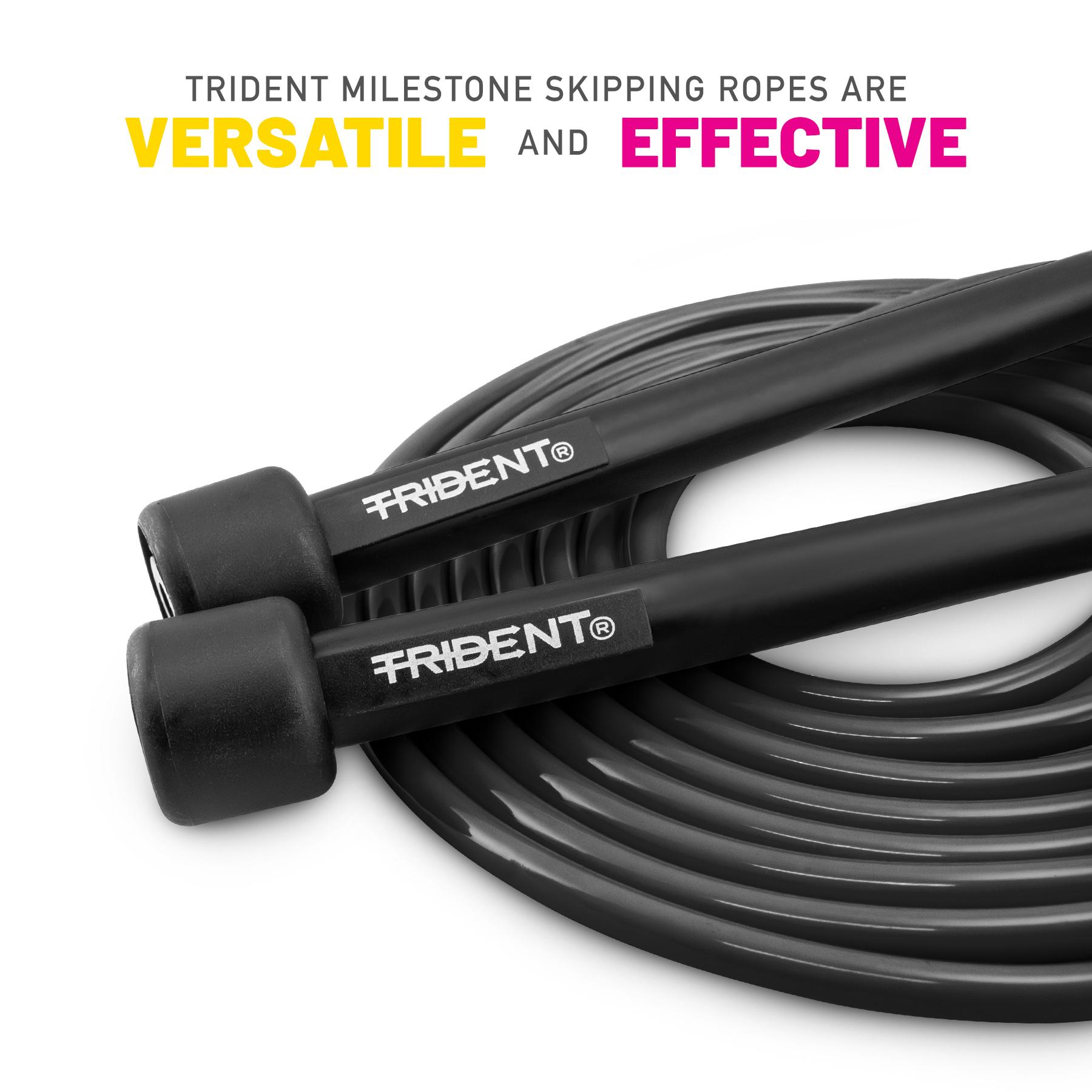 Trident Milestone Skipping Rope - Midnight Black - Image 2