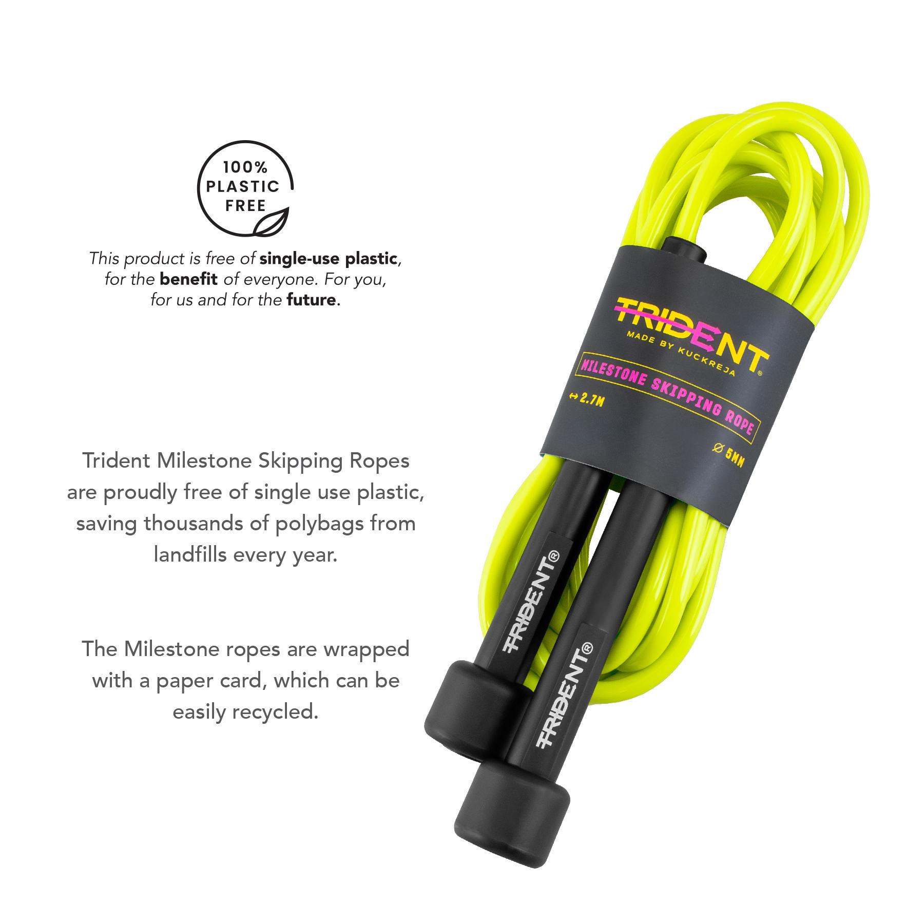 Trident Milestone Skipping Rope - Electric Neon - Image 4