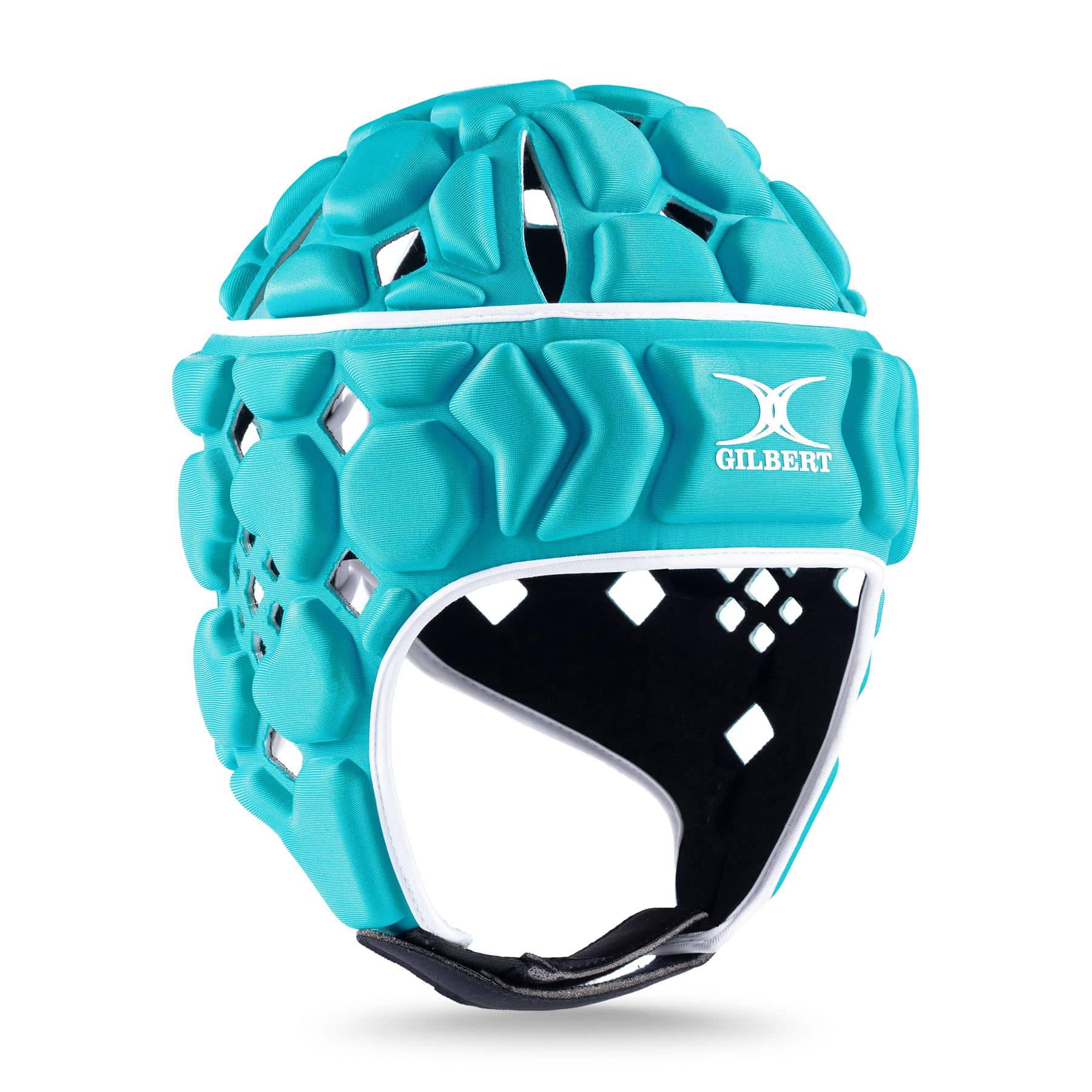 Gilbert Octane Headguard – Aqua/White - Image 6