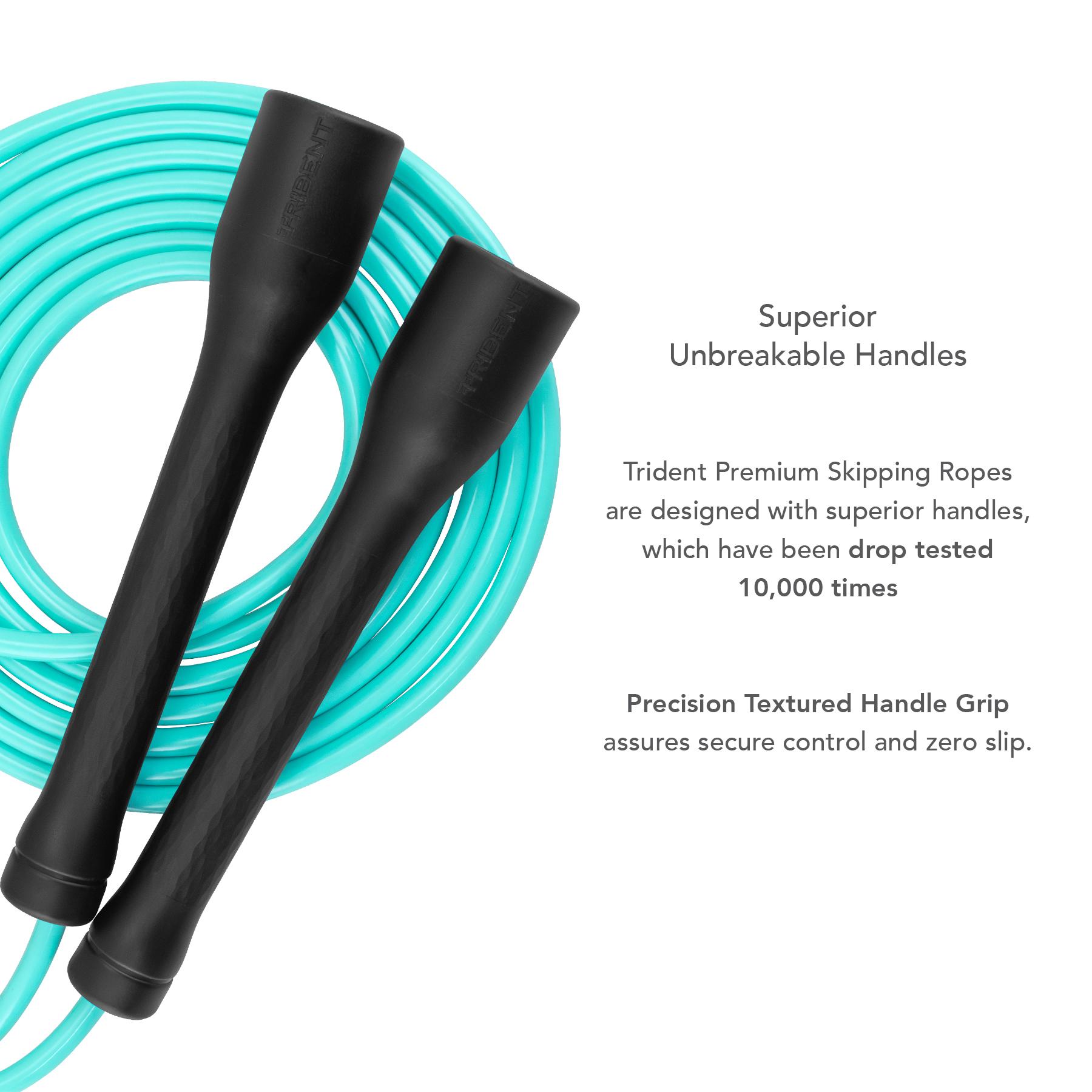 Trident Premium Skipping Rope - Cool Turquoise - Image 4