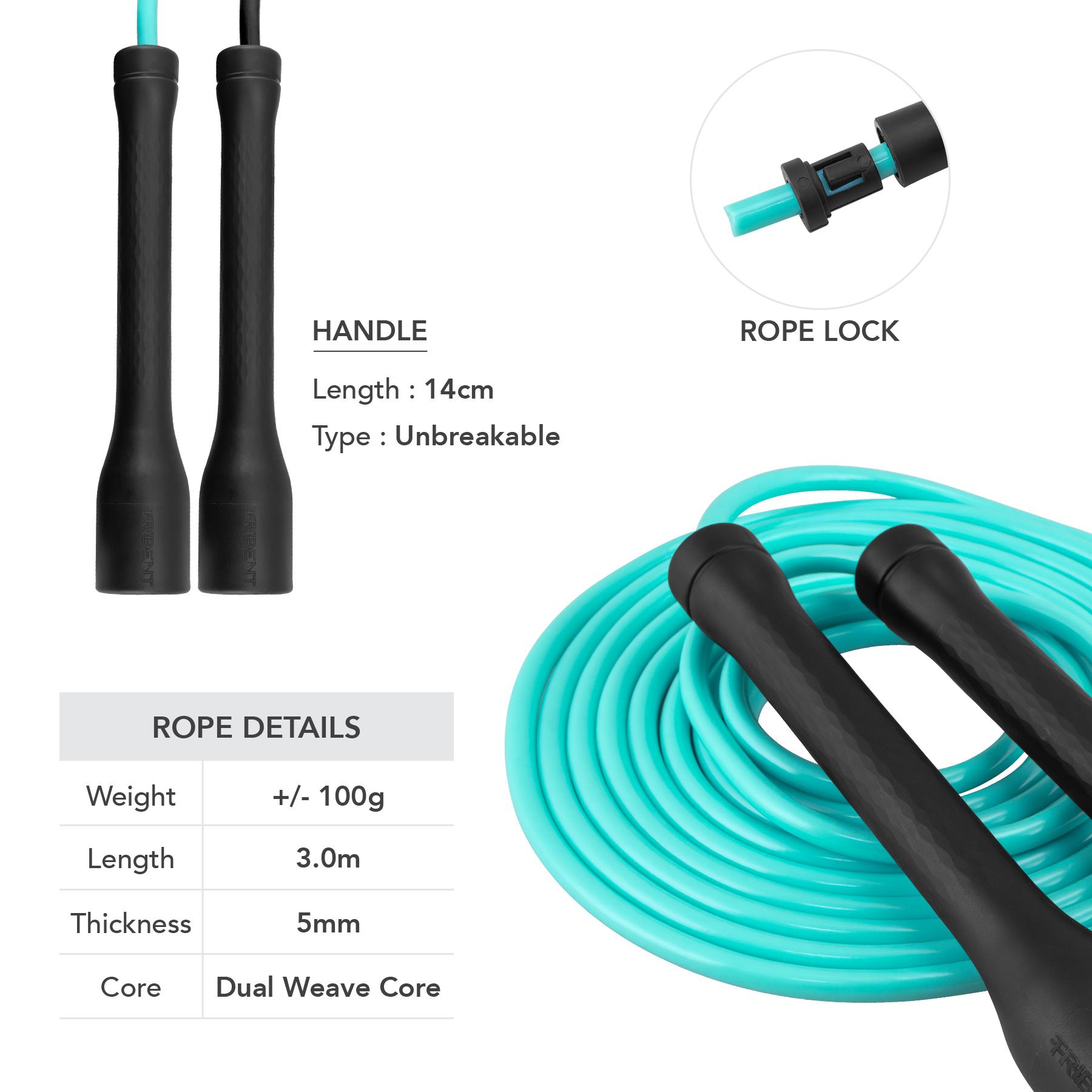 Trident Premium Skipping Rope - Cool Turquoise - Image 5