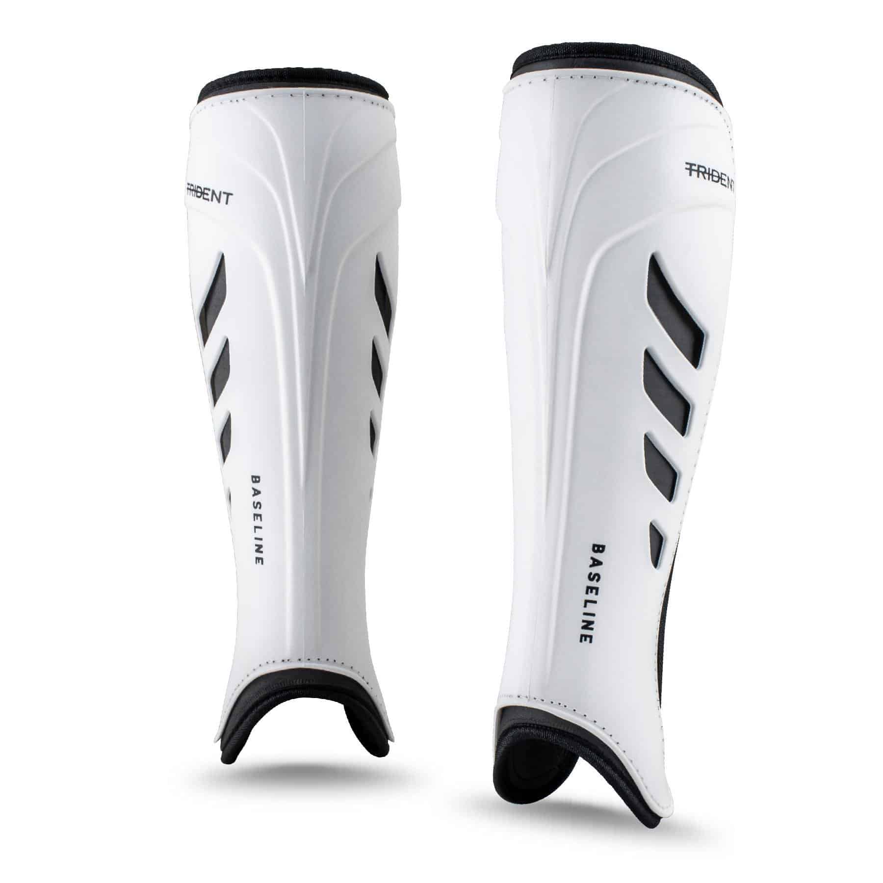 Trident Baseline Hockey Shinguard - White