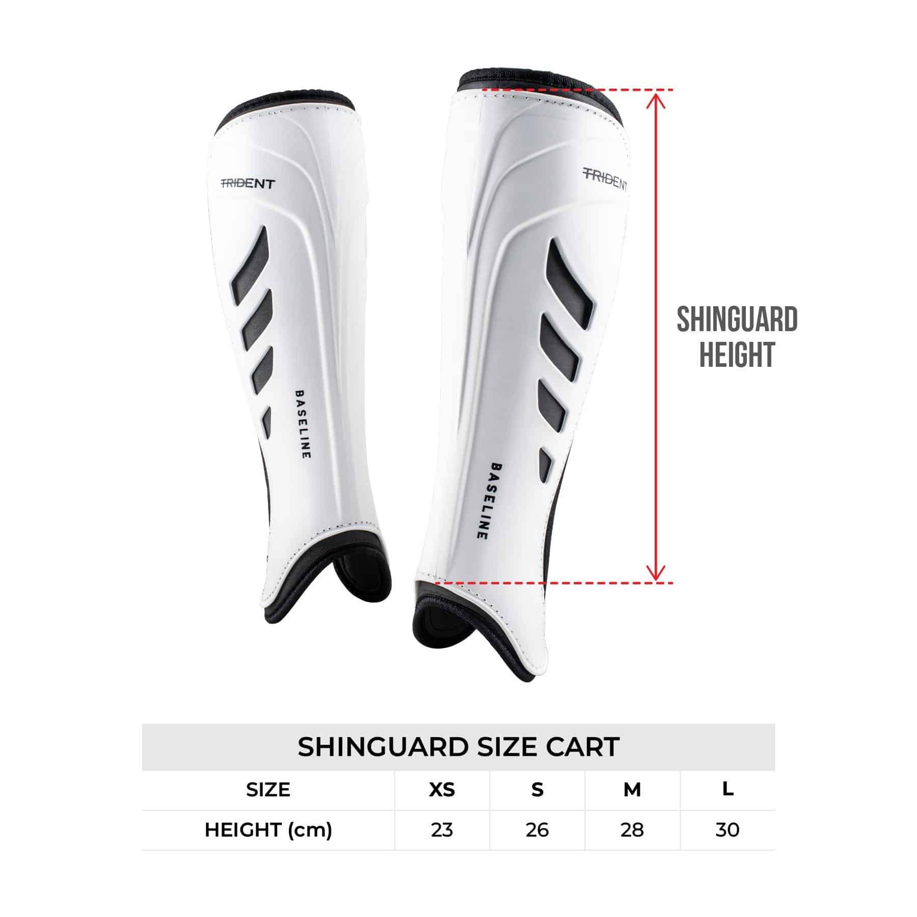 Trident Baseline Hockey Shinguard - White - Image 5