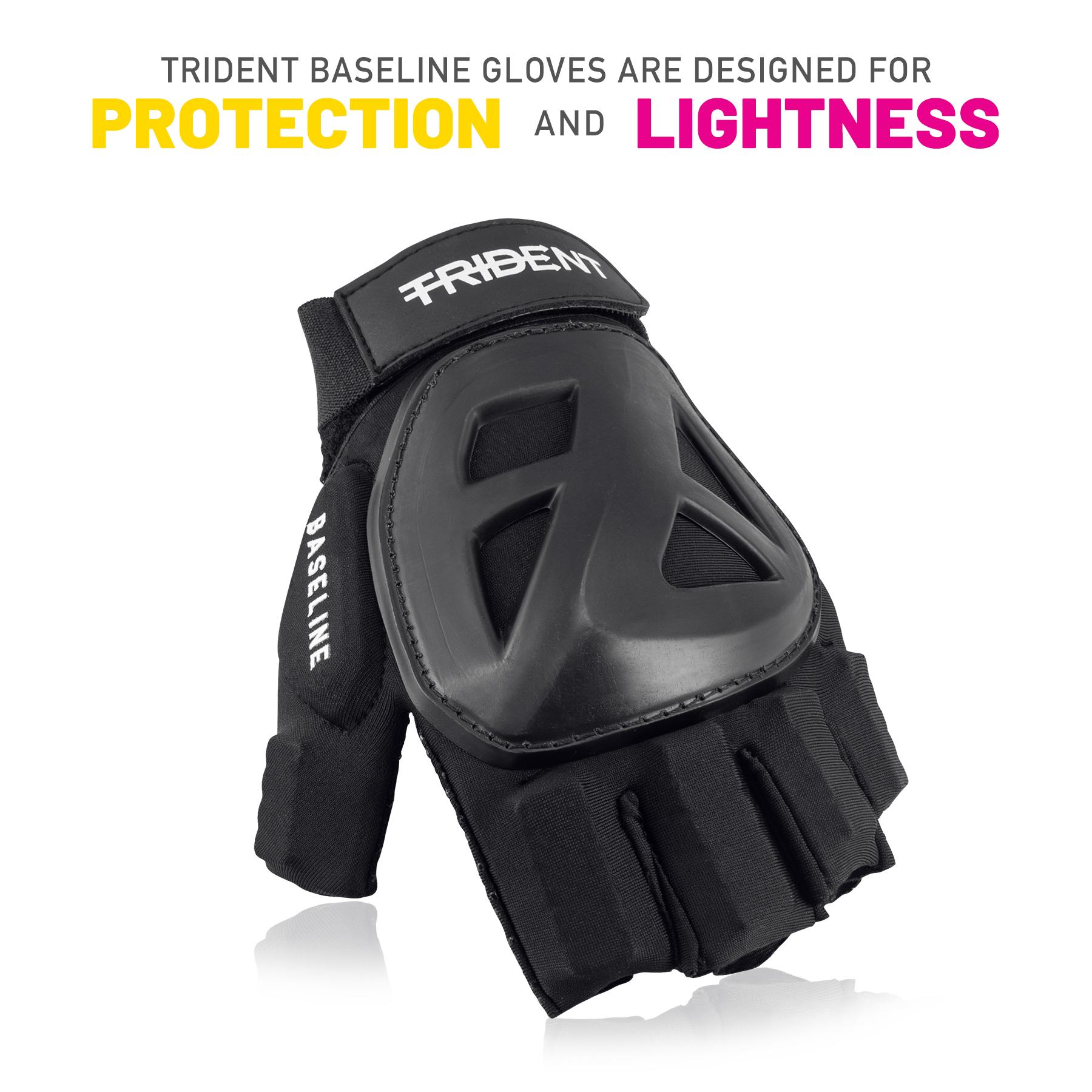 Trident Baseline Hockey Glove – Black (LH) - Image 2